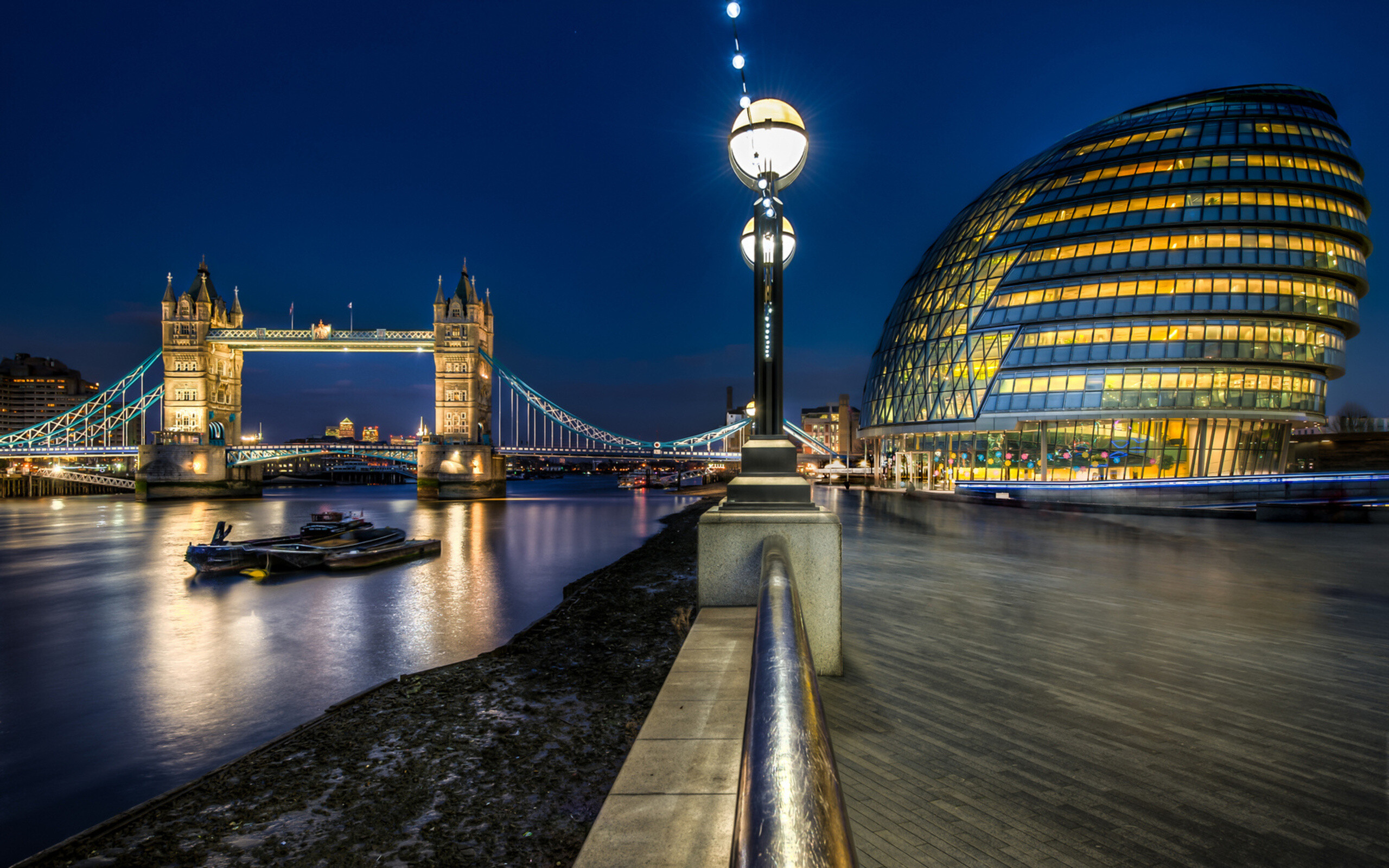 London Bridge, Urban cityscape, Transportation, Tourist attraction, 2560x1600 HD Desktop