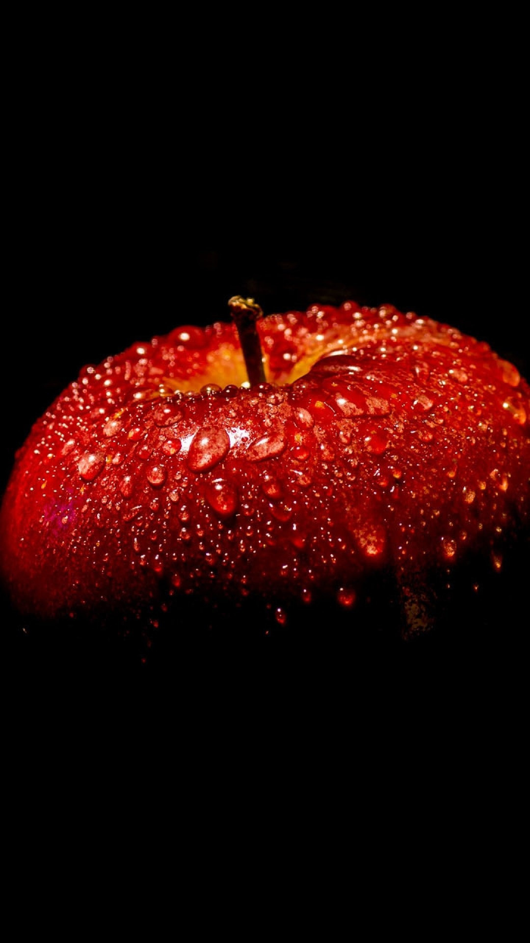 Apple water drops, Fruits wallpapers, Phone background, Crystal clear, 1080x1920 Full HD Phone