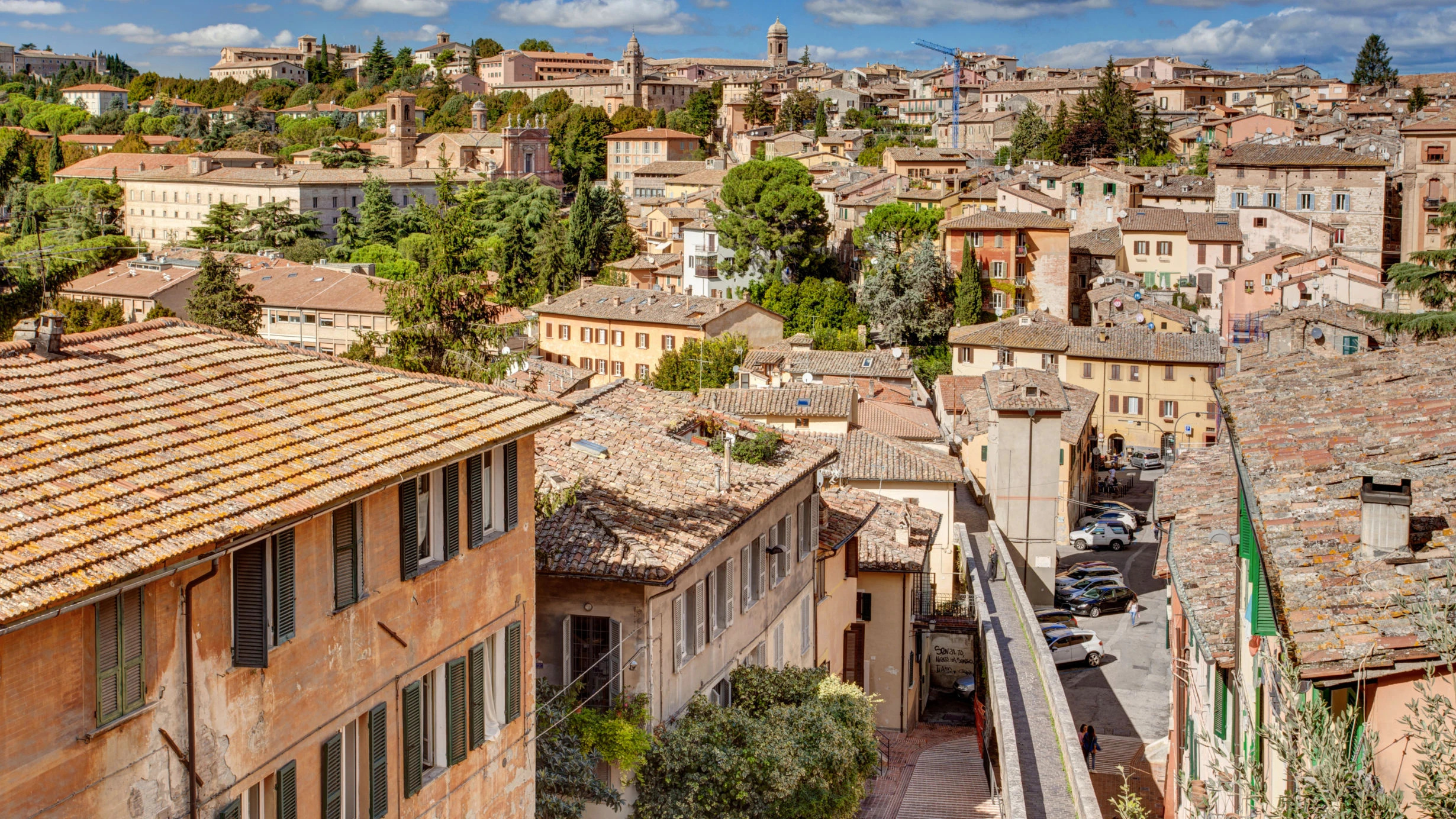 Perugia, Travels, Things to See, Italy, 2460x1390 HD Desktop