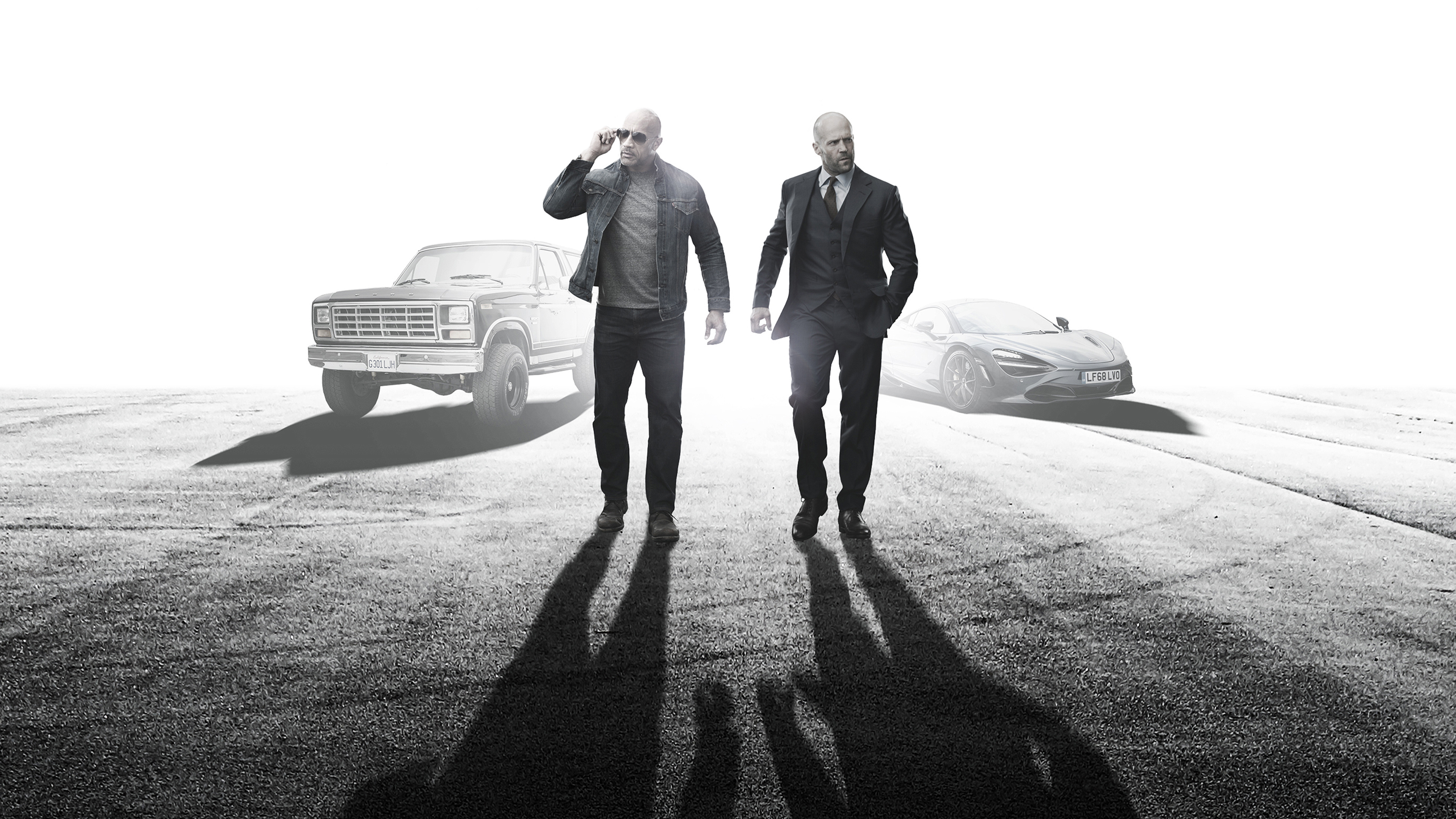 Jason Statham, Dwayne Johnson, 4K Ultra HD wallpaper, 3840x2160 4K Desktop