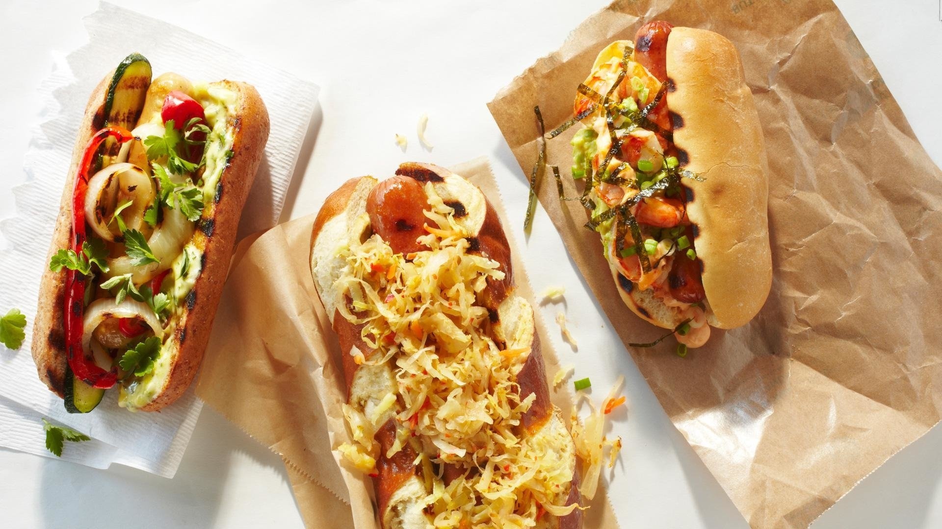 Gourmet hot dogs, HD wallpaper, Background image, Culinary masterpiece, 1920x1080 Full HD Desktop