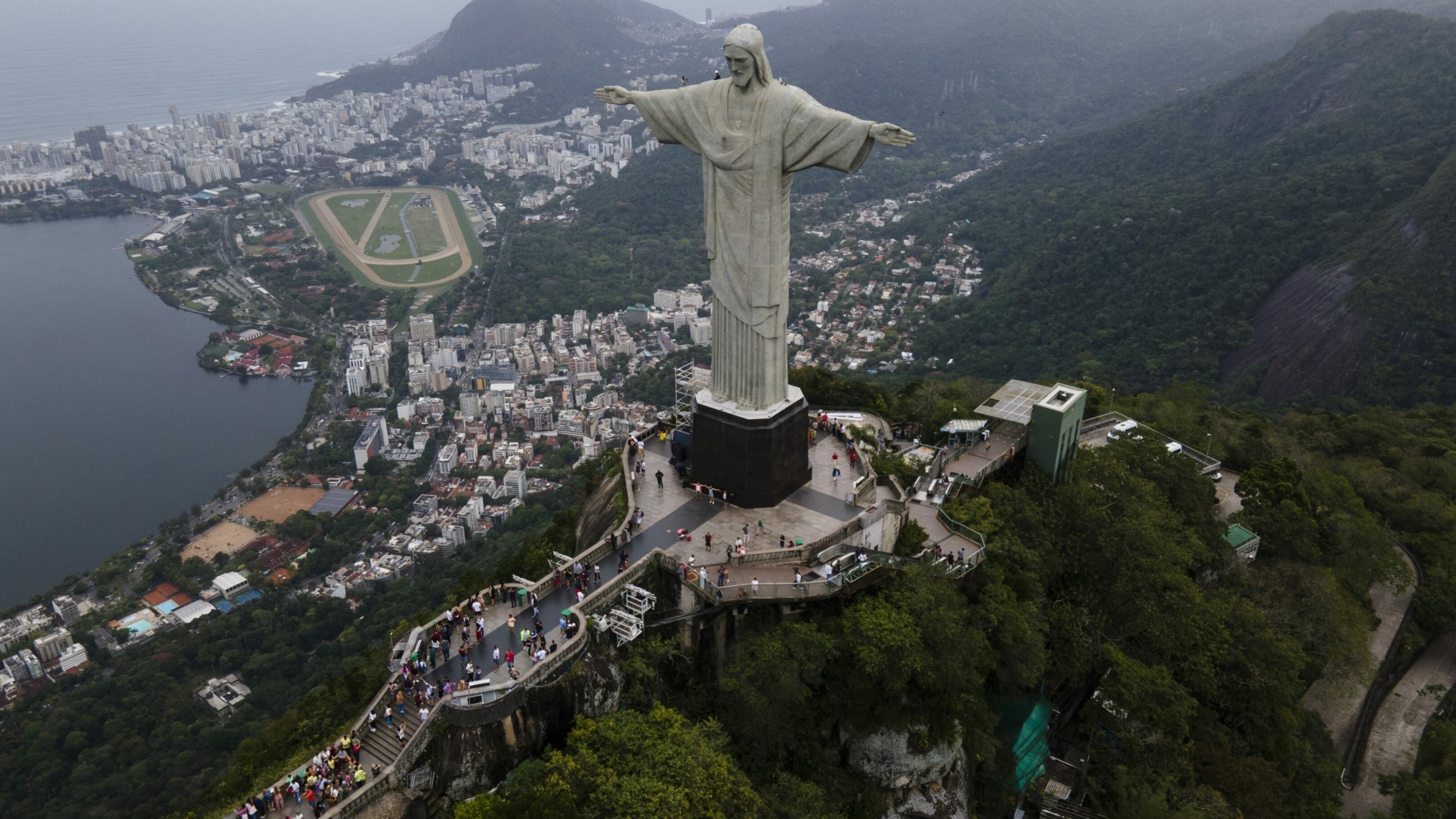 Christ the Redeemer, Corcovado Mountain Wallpaper, 2200x1240 HD Desktop