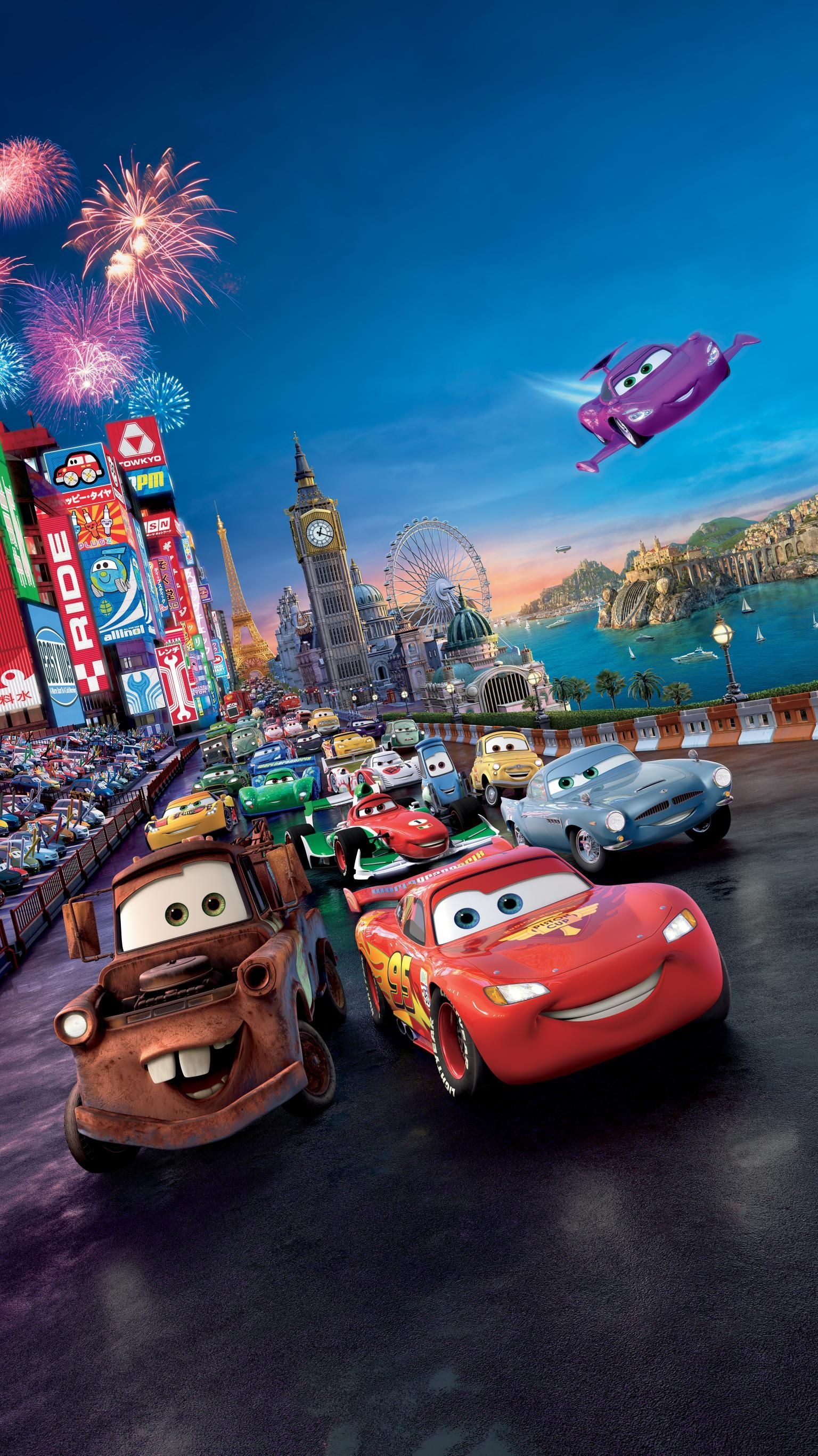 Cars 2, Phone wallpaper, Moviemania, Disney Cars, 1540x2740 HD Phone