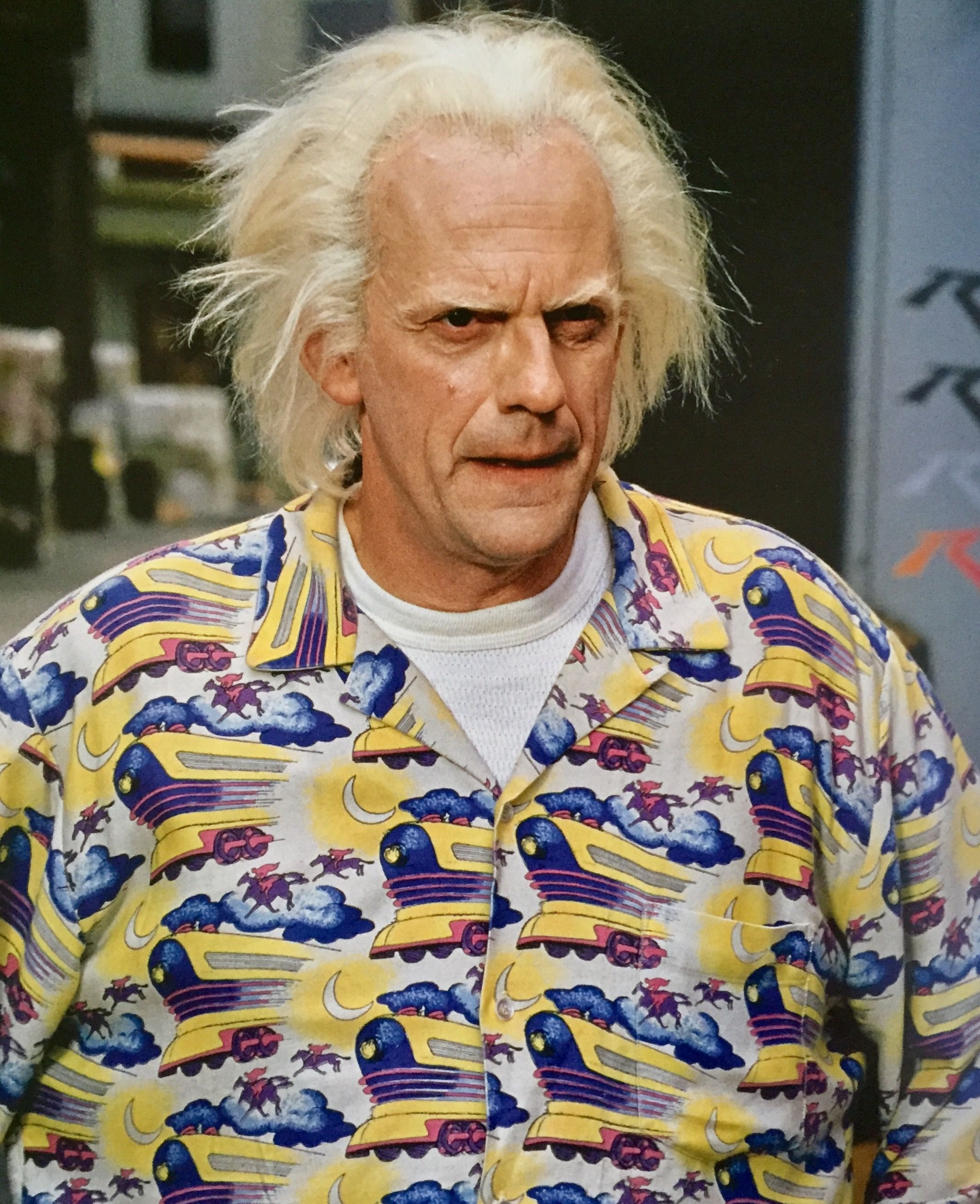 Christopher Lloyd, Doctor Emmett Brown, Portrayal captured, Memorable scenes, 2140x2620 HD Phone