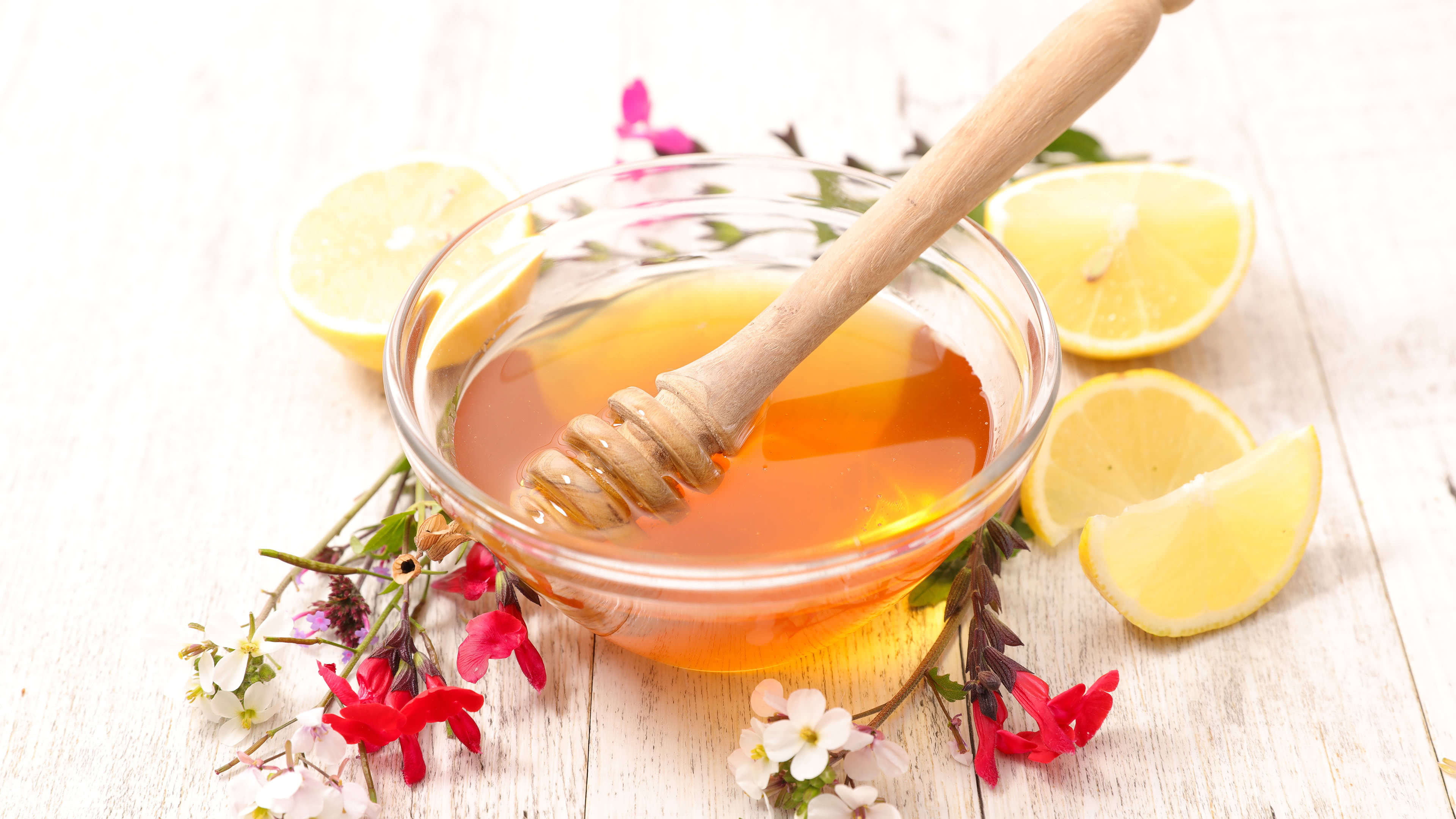 Lemon and herbs, Honey Wallpaper, 3840x2160 4K Desktop