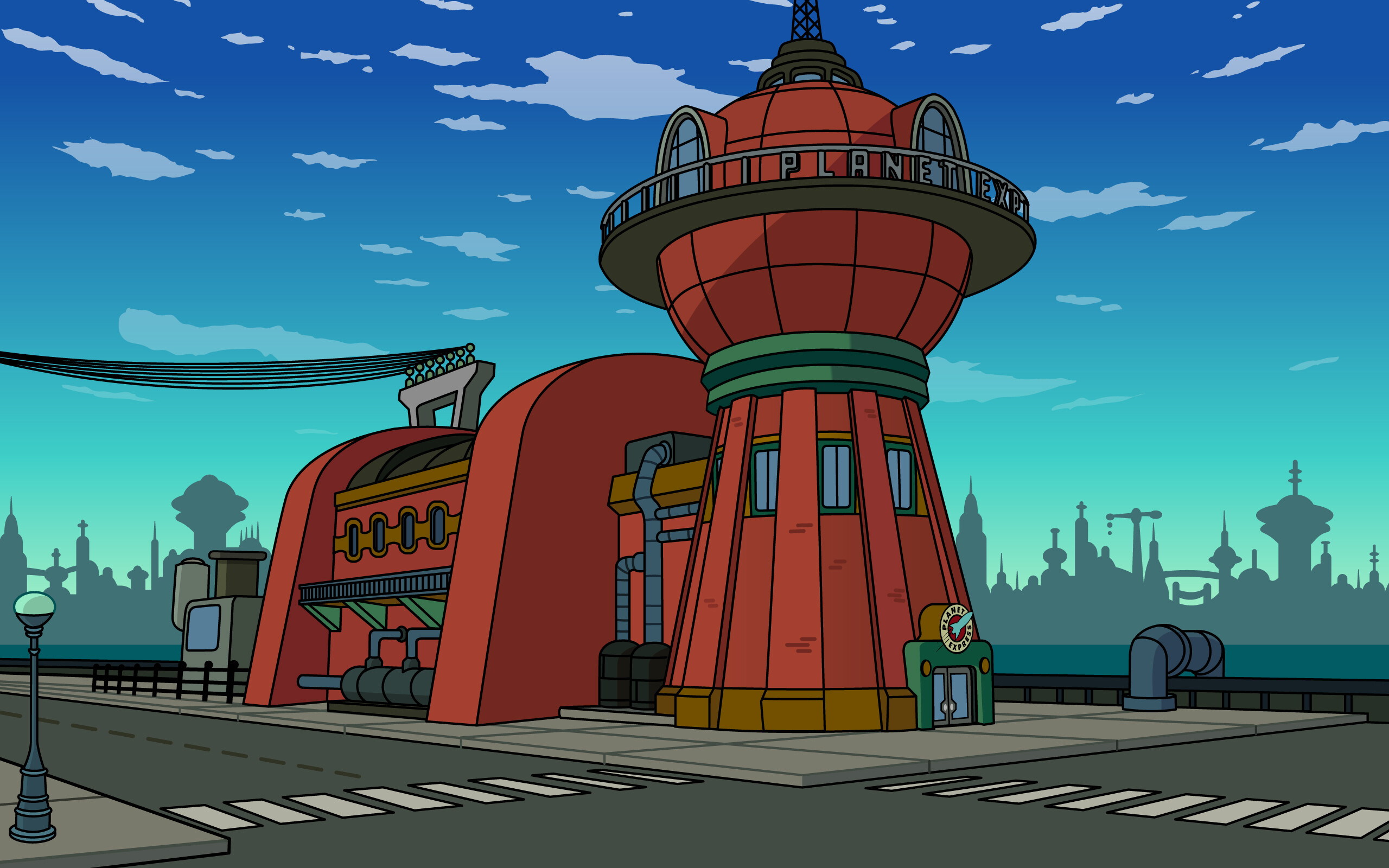 Planet Express, Futurama Wallpaper, 2560x1600 HD Desktop