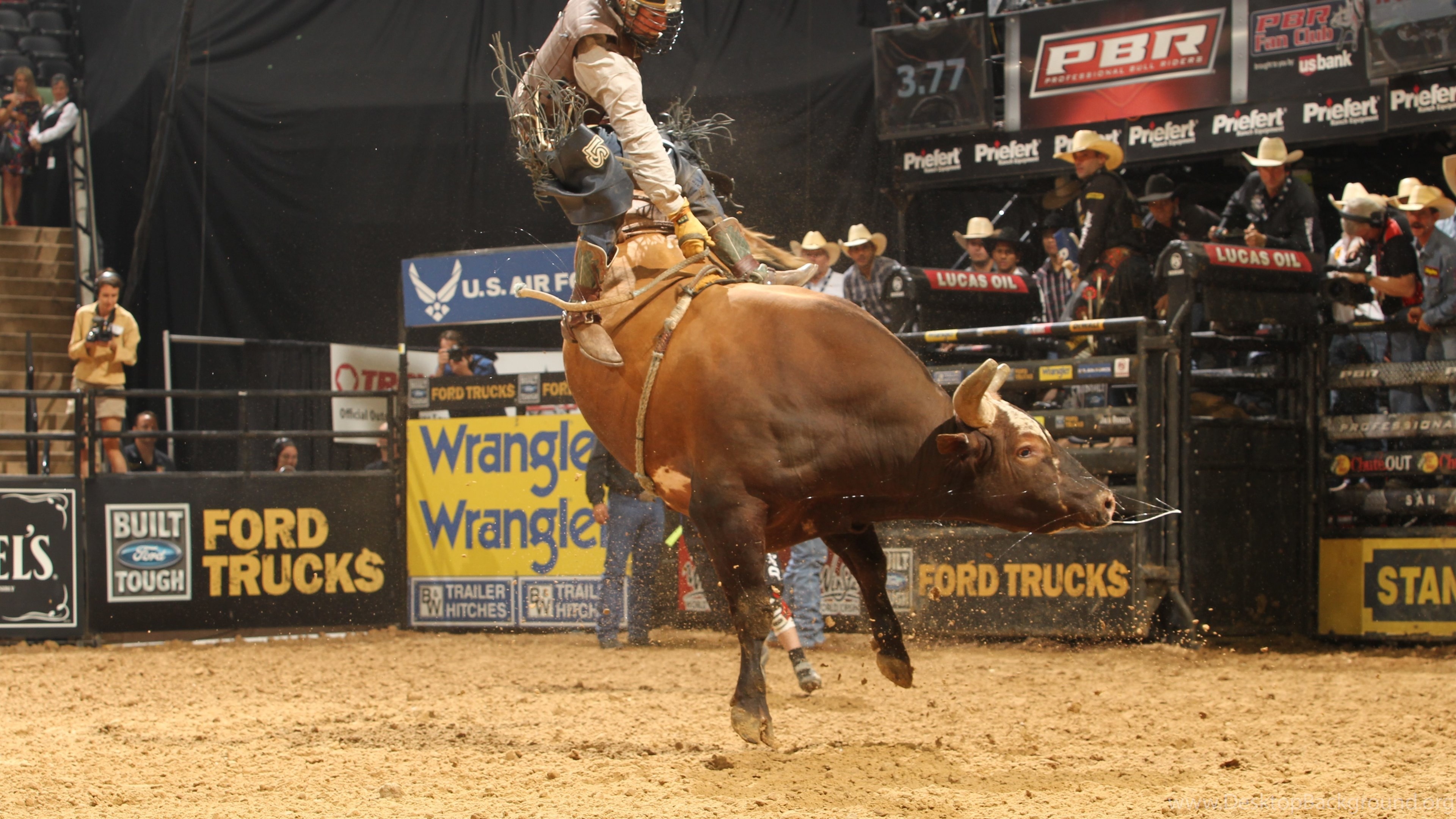 Bullriding wallpapers, Stunning visuals, Intense moments, Cowboy's courage, 3840x2160 4K Desktop