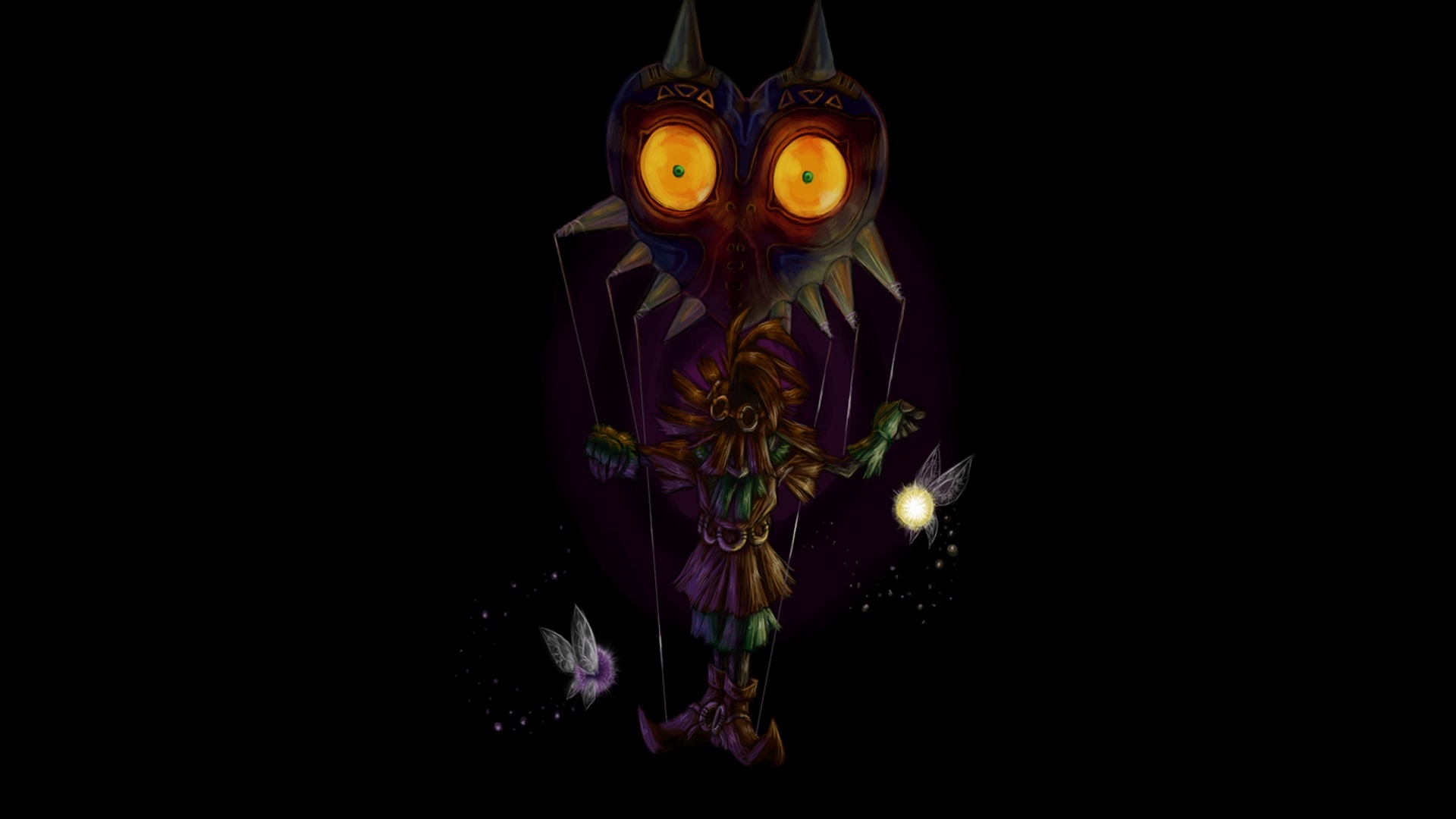 Majora's Mask, Skull Kid character, Dark vibes, Intriguing mythology, 1920x1080 Full HD Desktop