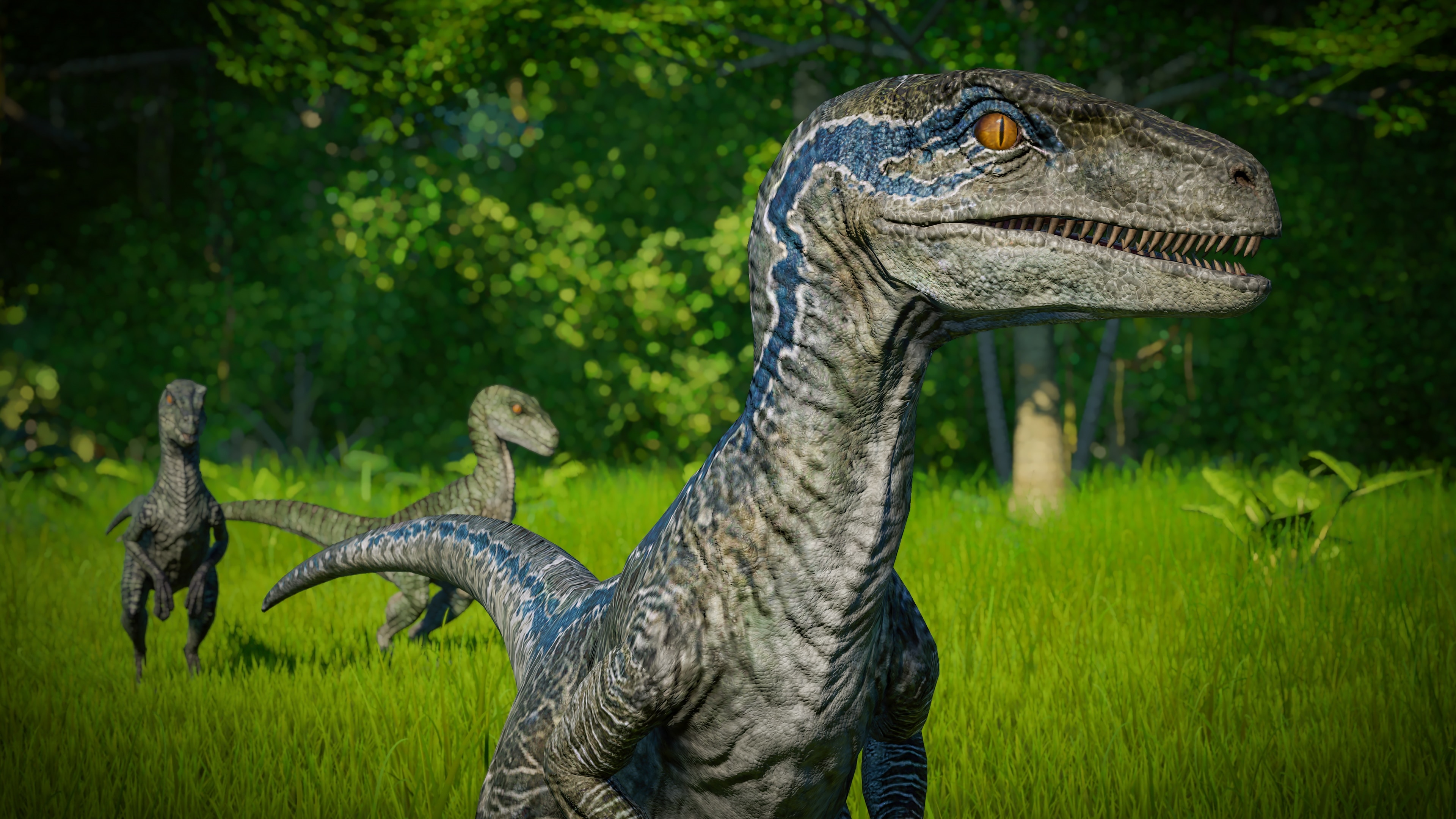 Jurassic World Evolution, Velociraptor aspect collection, Video game, Captivating gameplay, 3840x2160 4K Desktop