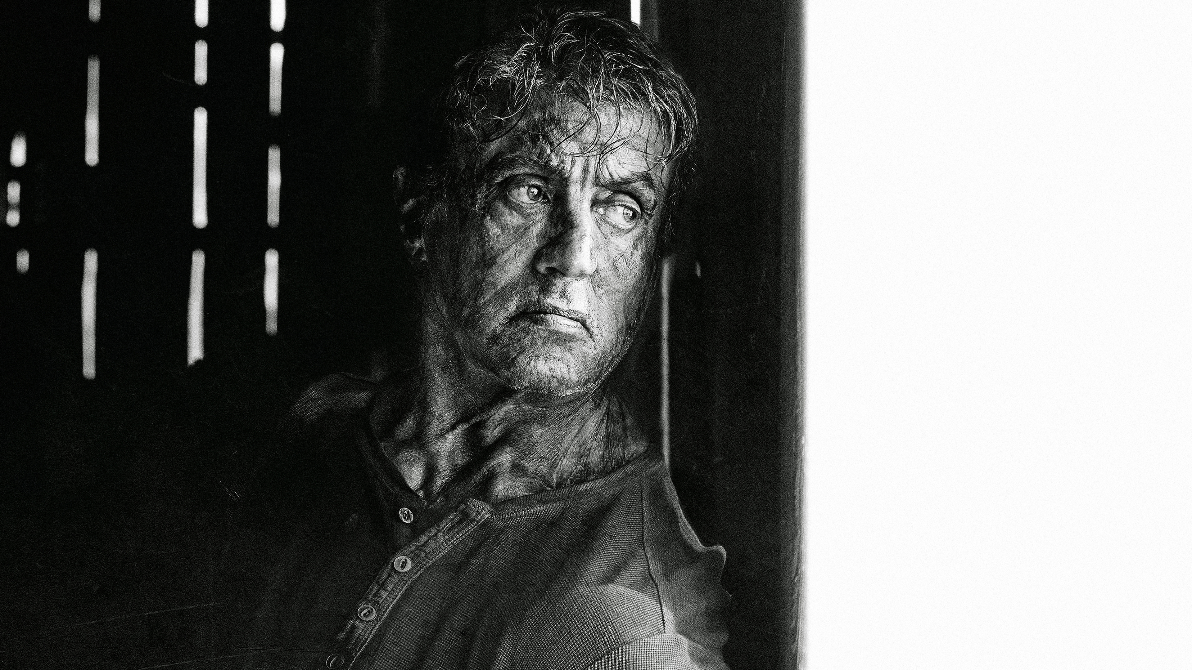 Sylvester Stallone, 4K Ultra HD wallpaper, Iconic pose, Striking image, 3840x2160 4K Desktop