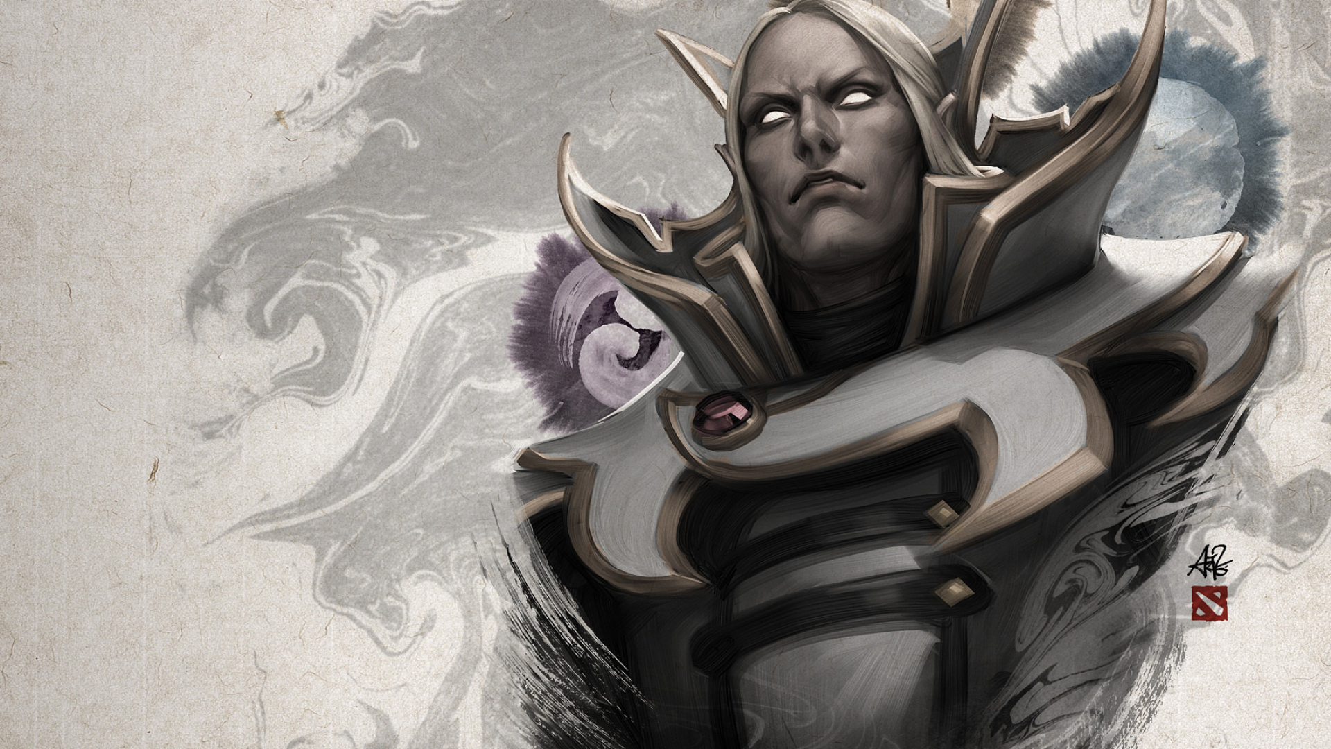 Invoker, Dota 2, Hero wallpaper, Artistic rendition, 1920x1080 Full HD Desktop