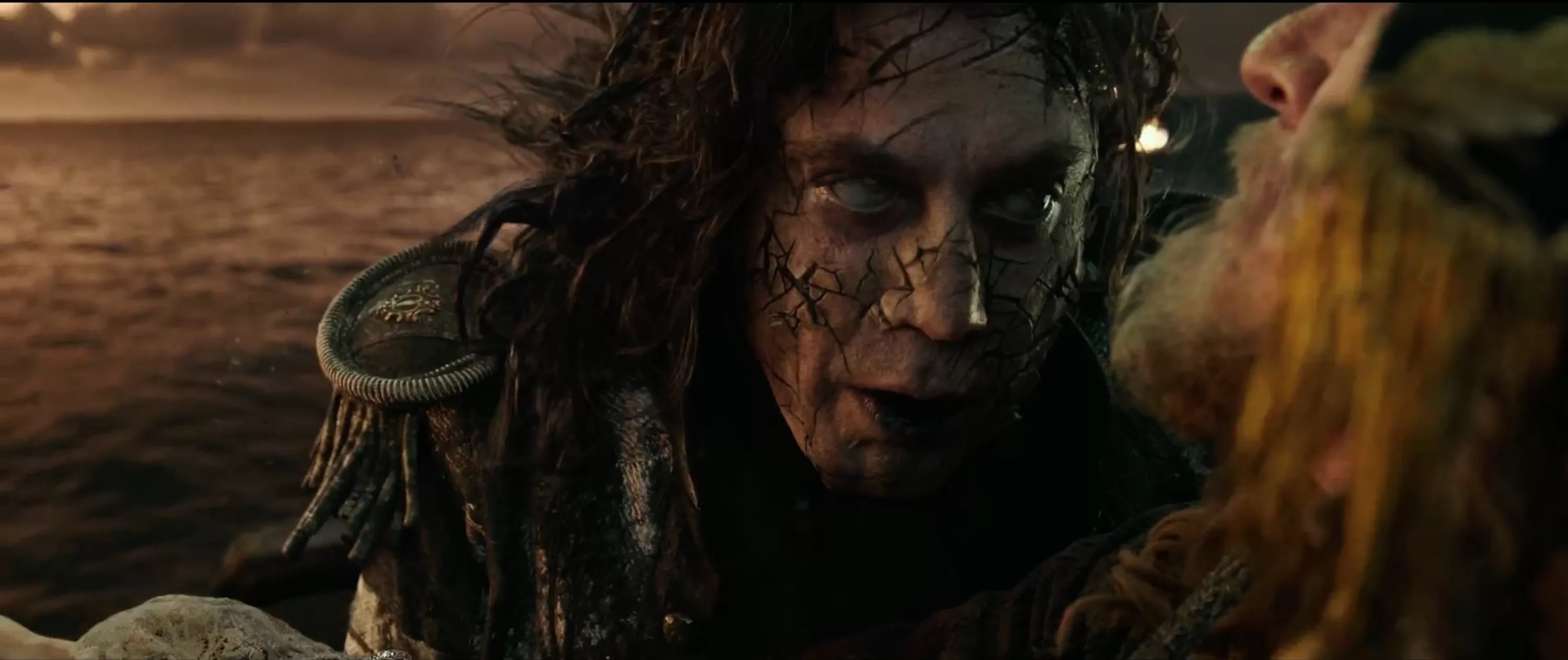 Captain Salazar, Movie wallpaper, Dead Men Tell No Tales, Javier Bardem, 3000x1270 Dual Screen Desktop