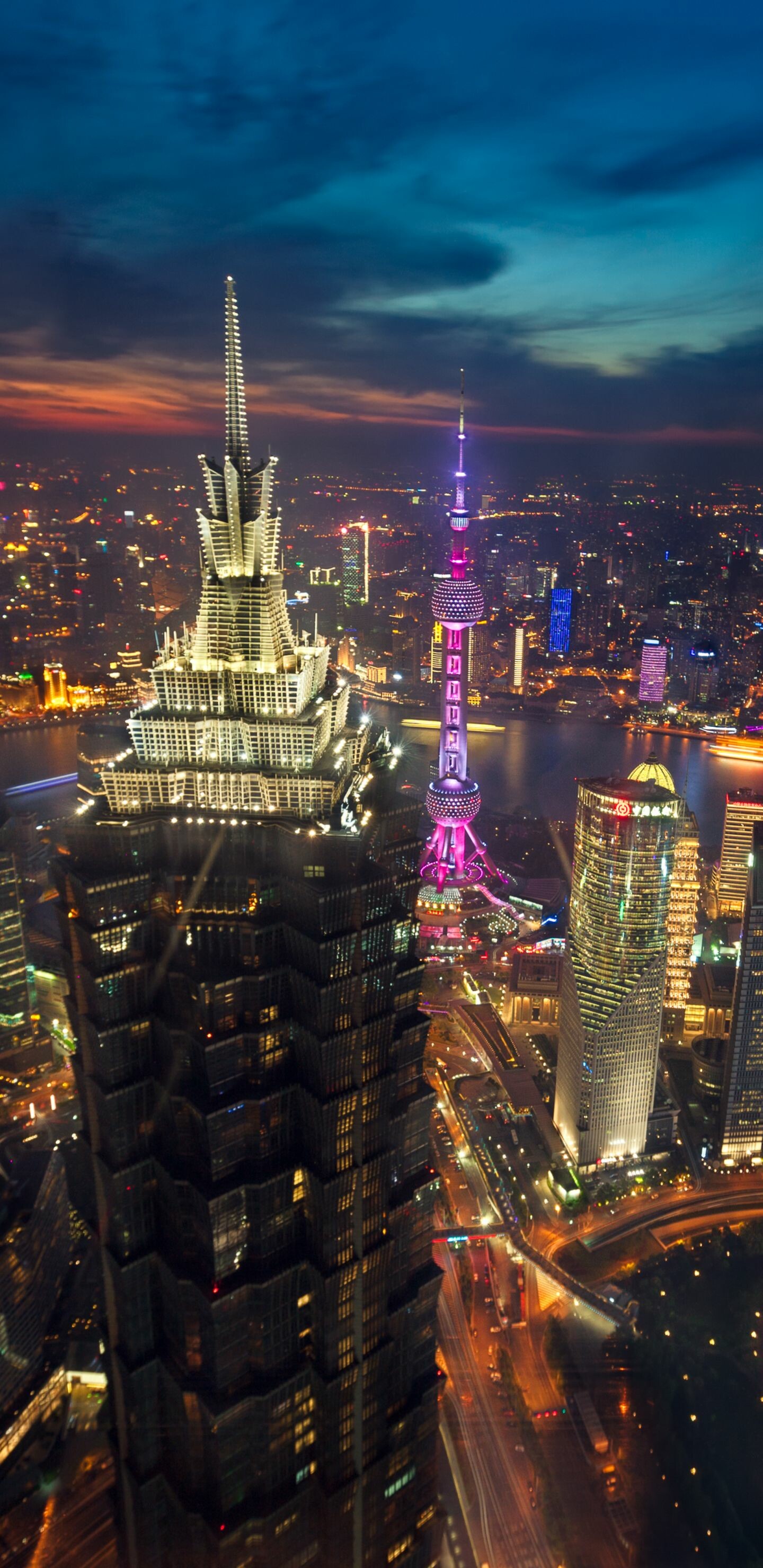 Jin Mao Tower, China Wallpaper, 1440x2960 HD Phone