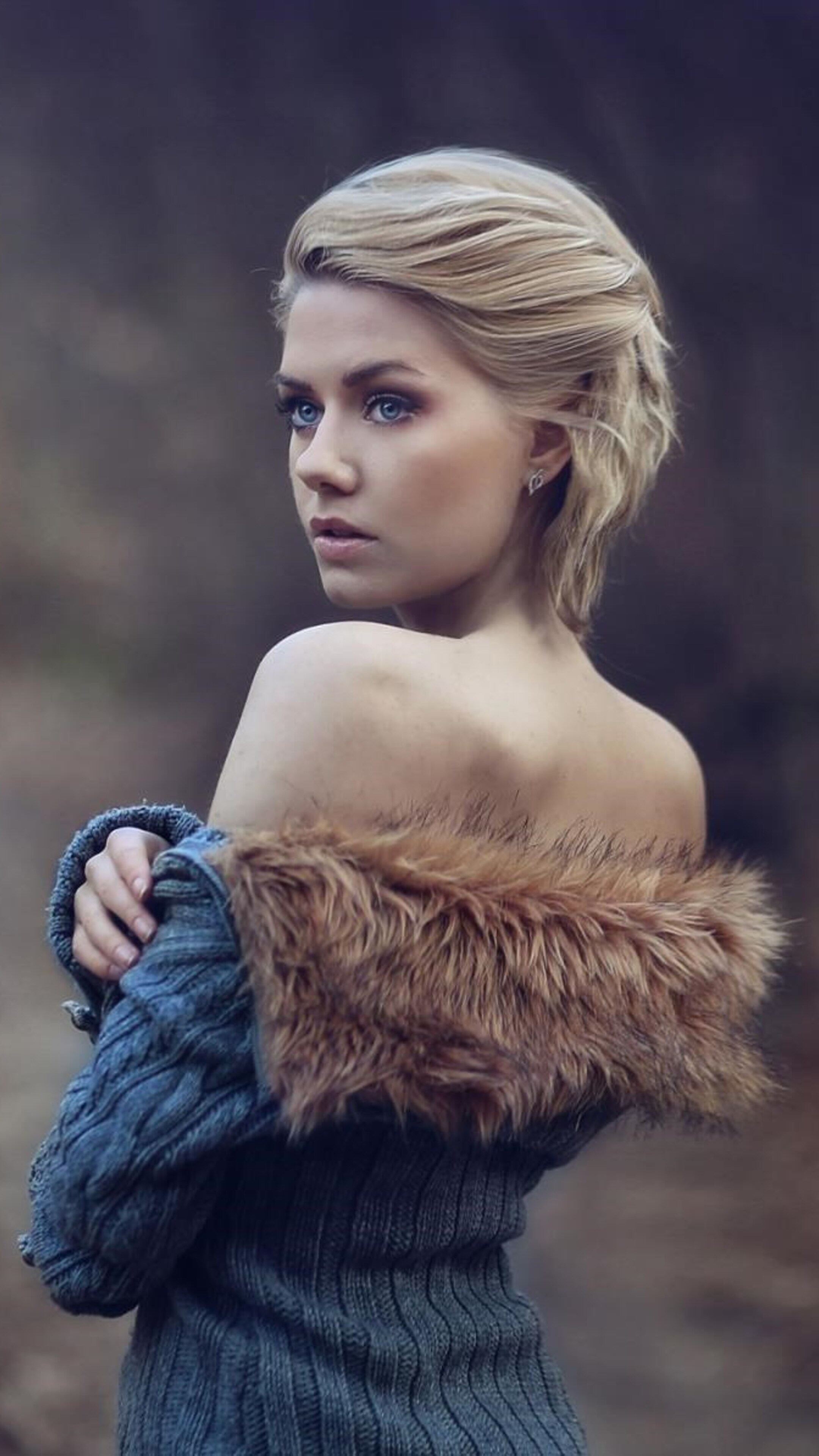 Fur coat fashion, Sony Xperia wallpaper, HD imagery, Fashion inspiration, 2160x3840 4K Phone