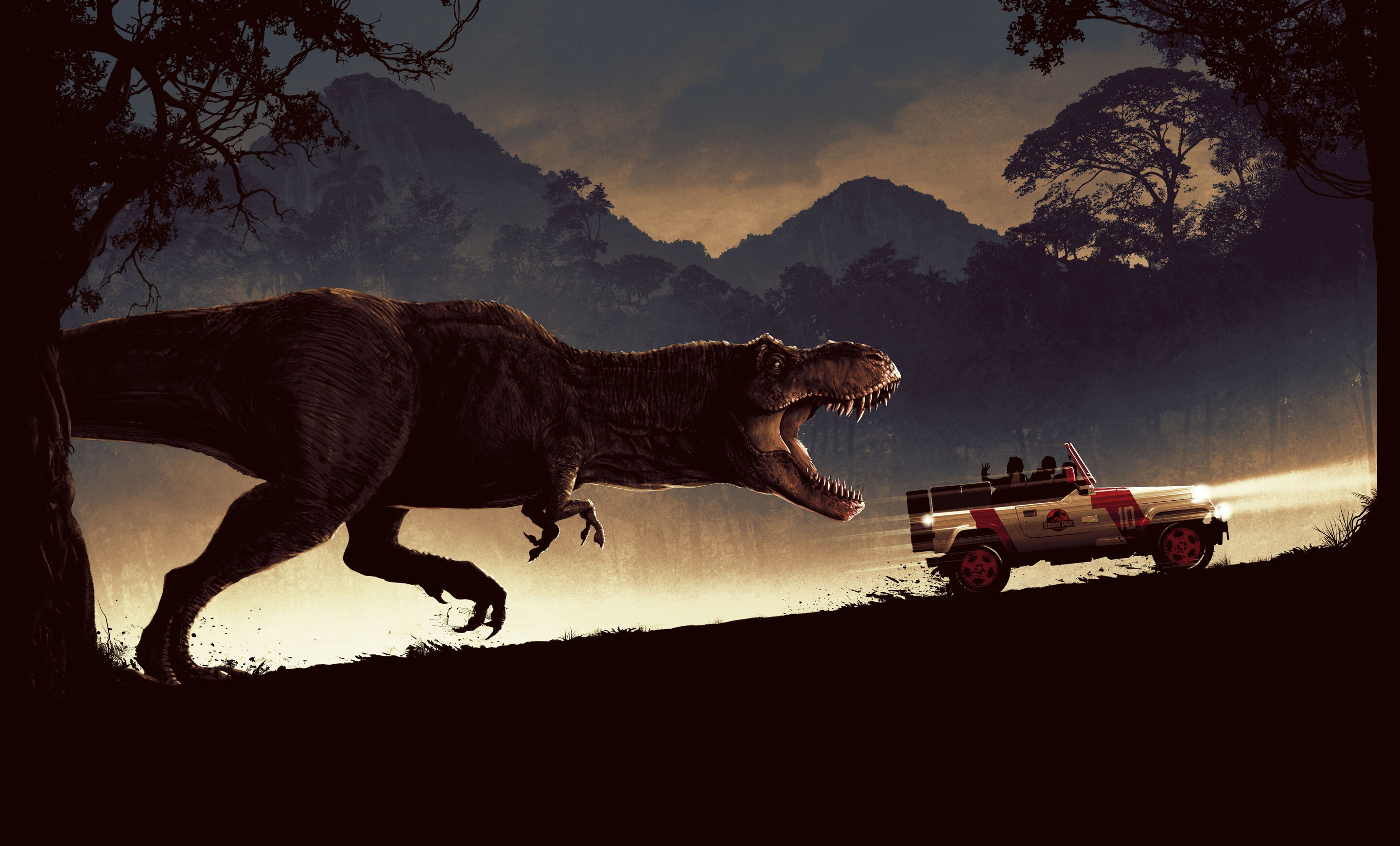 Tyrannosaurus Rex, Jurassic Park Wallpaper, 2880x1740 HD Desktop