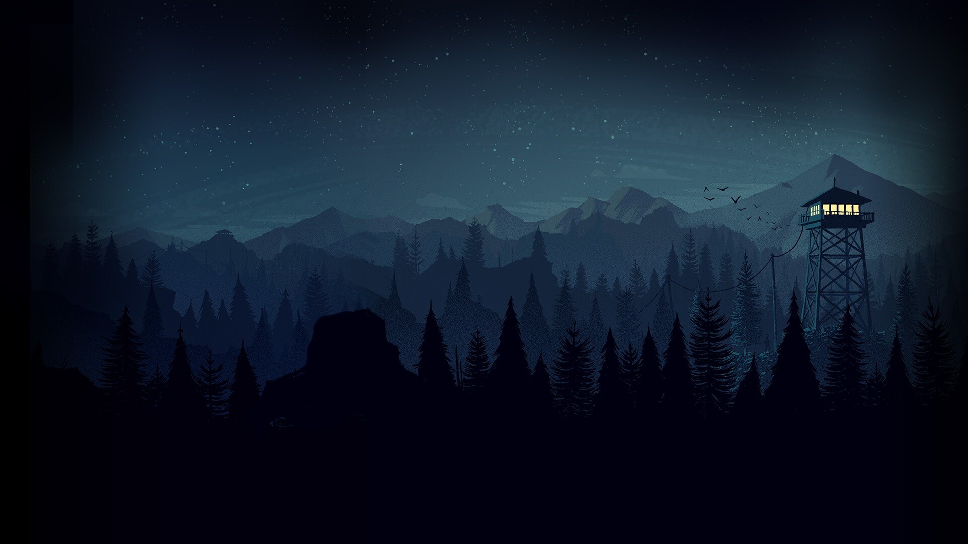 Firewatch, Striking backgrounds, Posted by Sarah Peltier, Game art, 1920x1080 Full HD Desktop