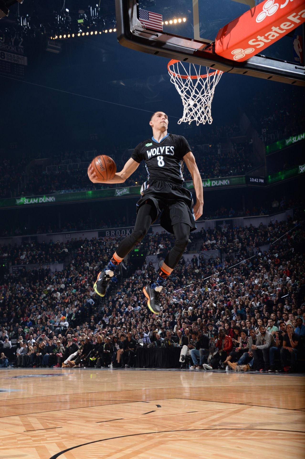 Zach LaVine, Minnesota Timberwolves jersey, NBA Slam Dunk Contest, HD Phone wallpaper