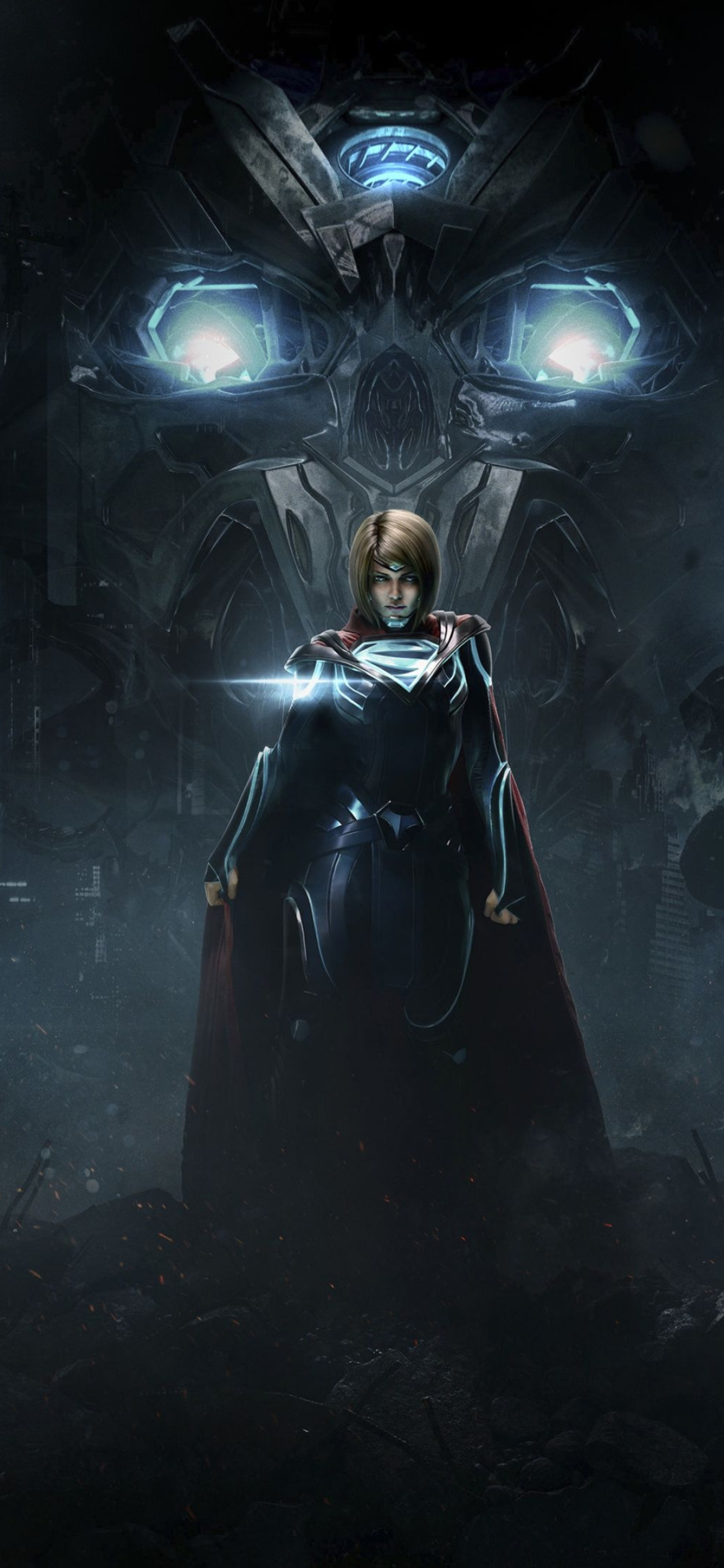 Supergirl, Injustice 2 Wallpaper, 1130x2440 HD Phone