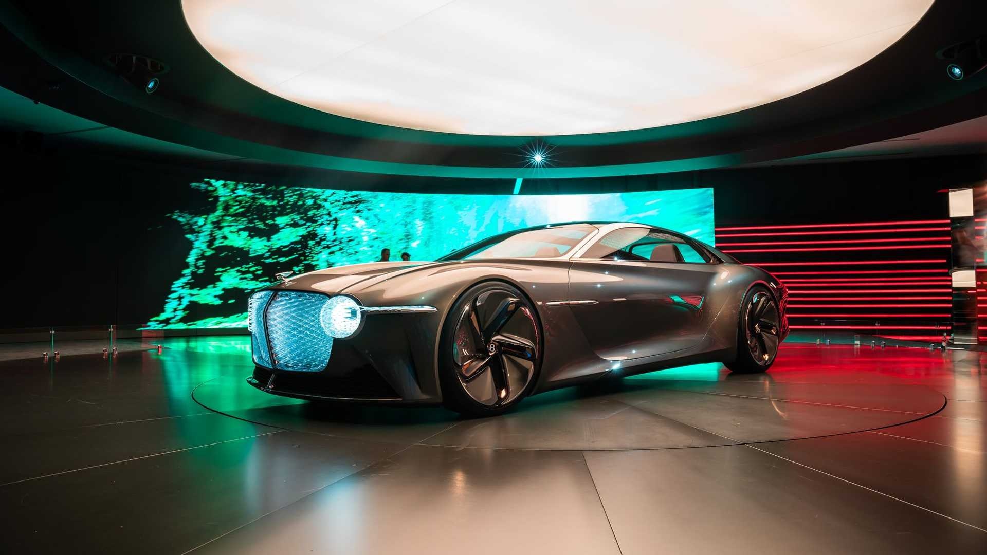 Bentley EXP 100 GT, Live photos and videos, Futuristic design, Next-level luxury, 1920x1080 Full HD Desktop