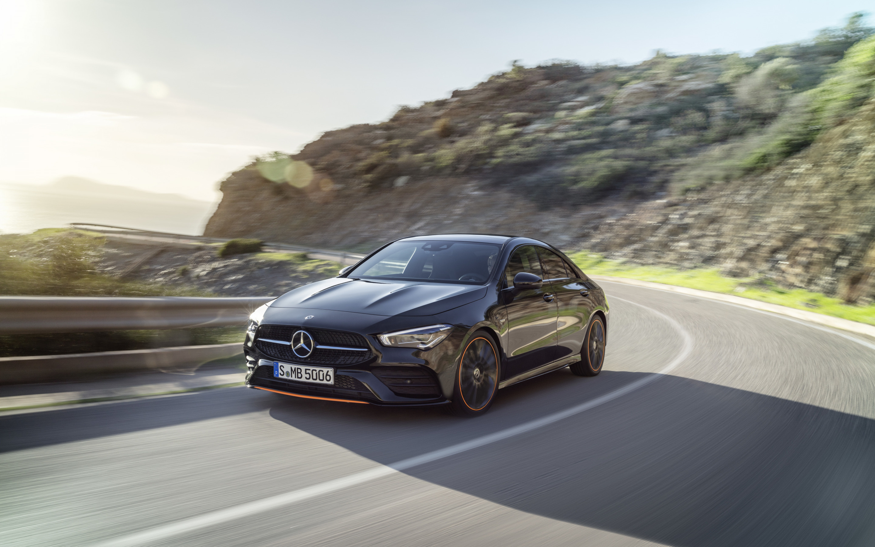 Orange Art Black Edition, Mercedes-Benz CLA Wallpaper, 2880x1800 HD Desktop