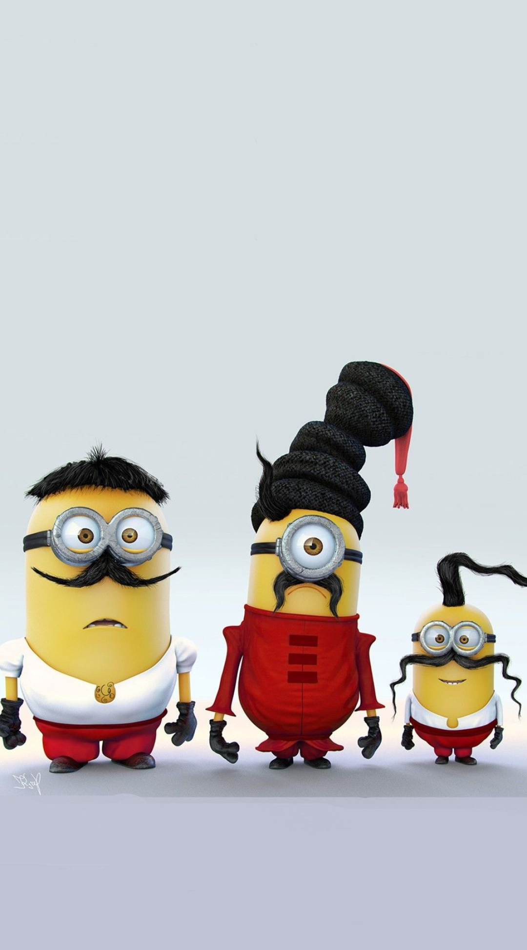 Minions, Mustaches Wallpaper, 1080x1950 HD Phone