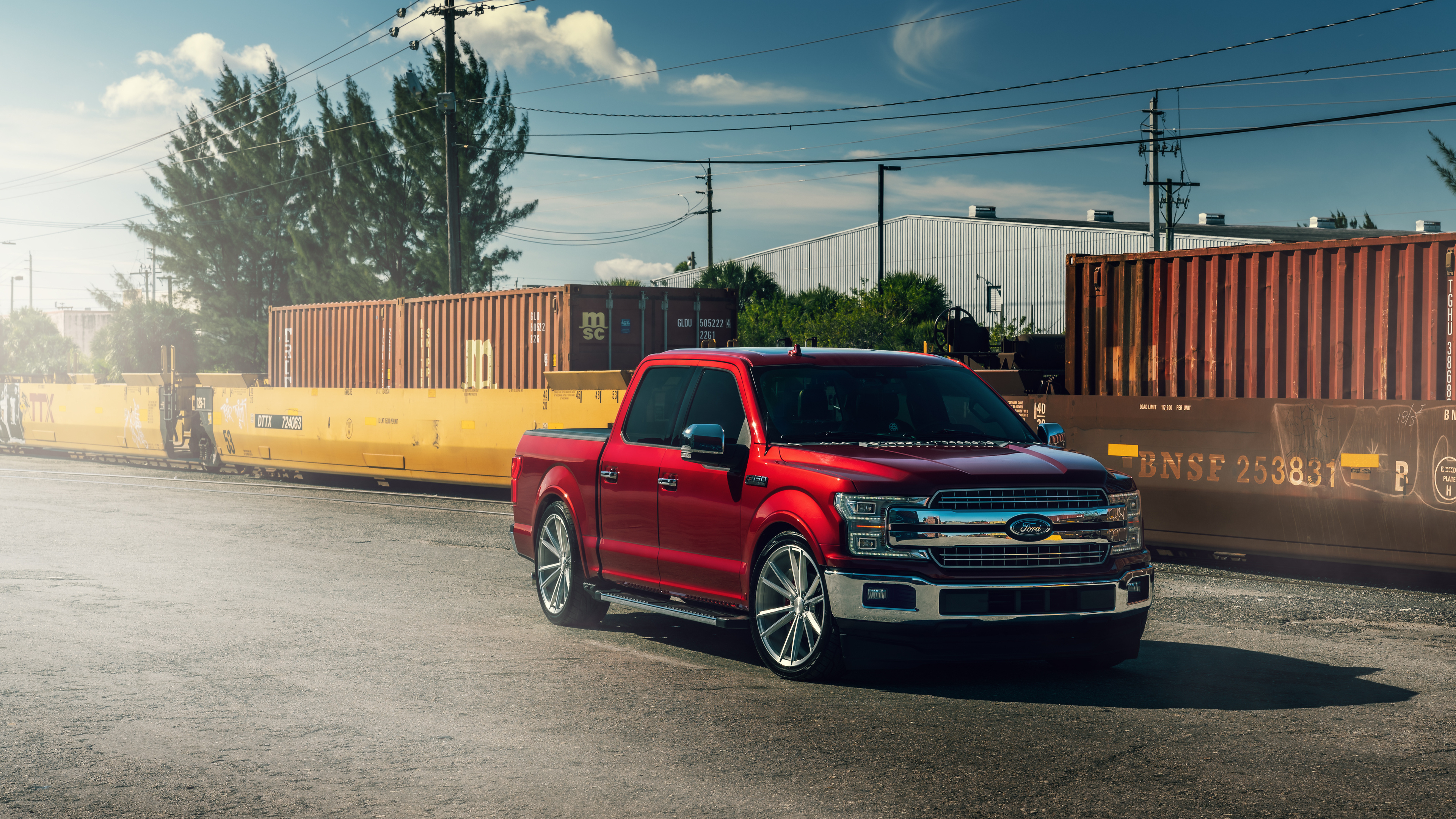 Ford F-150, Velgen Ruby Red, 4K HD images, Striking backgrounds, 3840x2160 4K Desktop