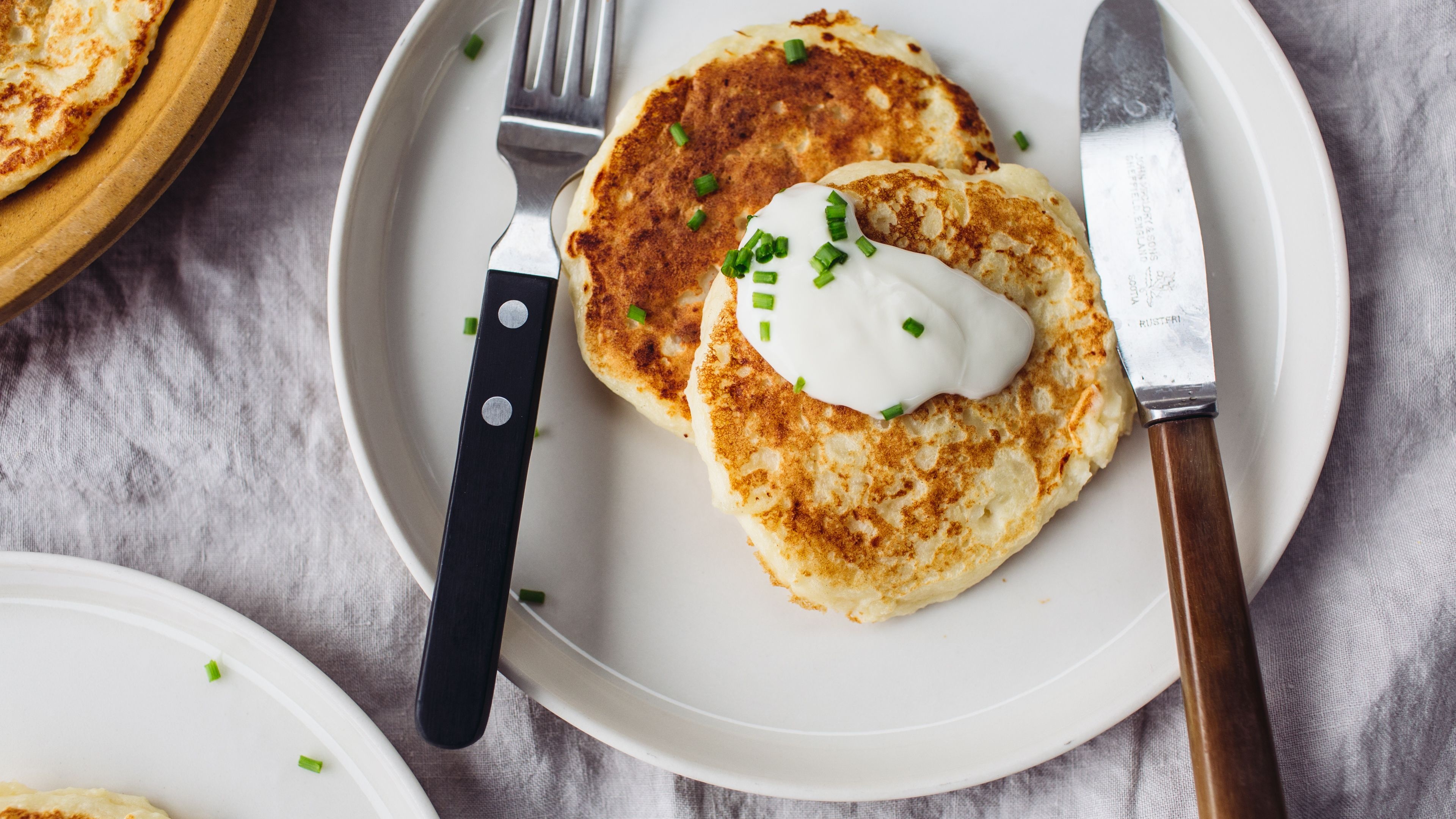 Quick version pancake recipe, Leftover mashed potatoes, Delicious mashed potato pancakes, Easy-to-make, 3840x2160 4K Desktop