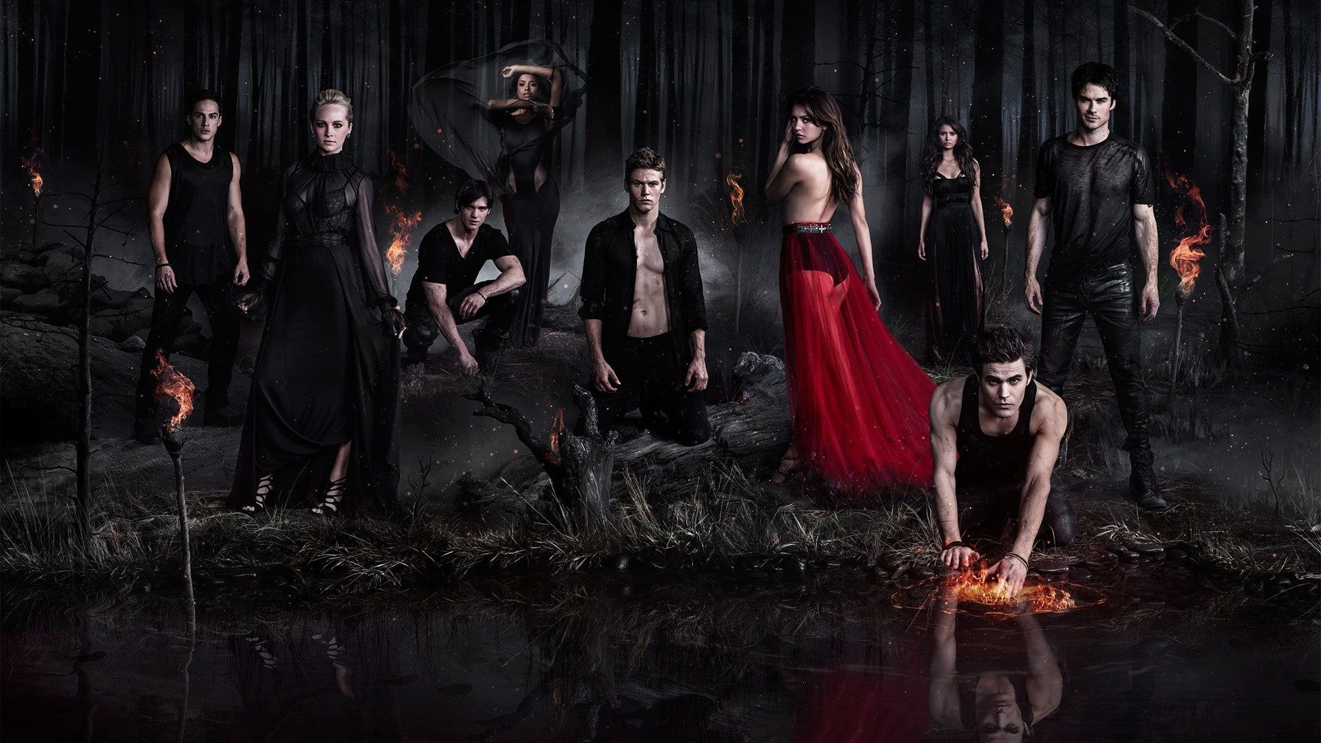 Ian Somerhalder, Movies, Candice Accola, The Vampire Diaries, 1920x1080 Full HD Desktop