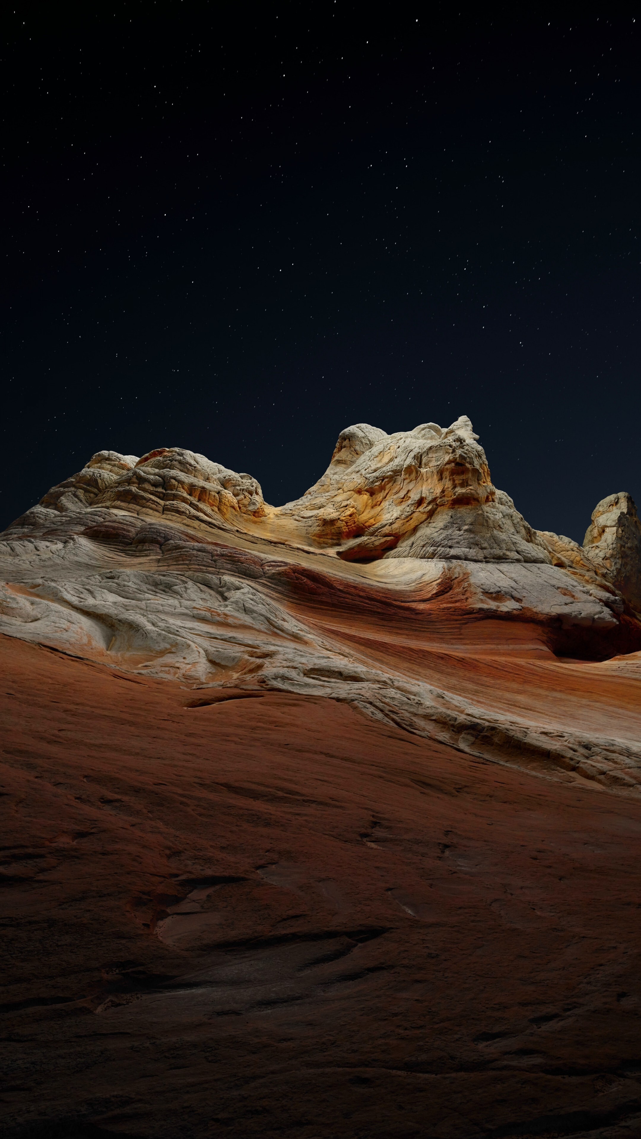 Desert peaks, Night sky views, Sony Xperia wallpapers, iOS wallpaper, 2160x3840 4K Phone