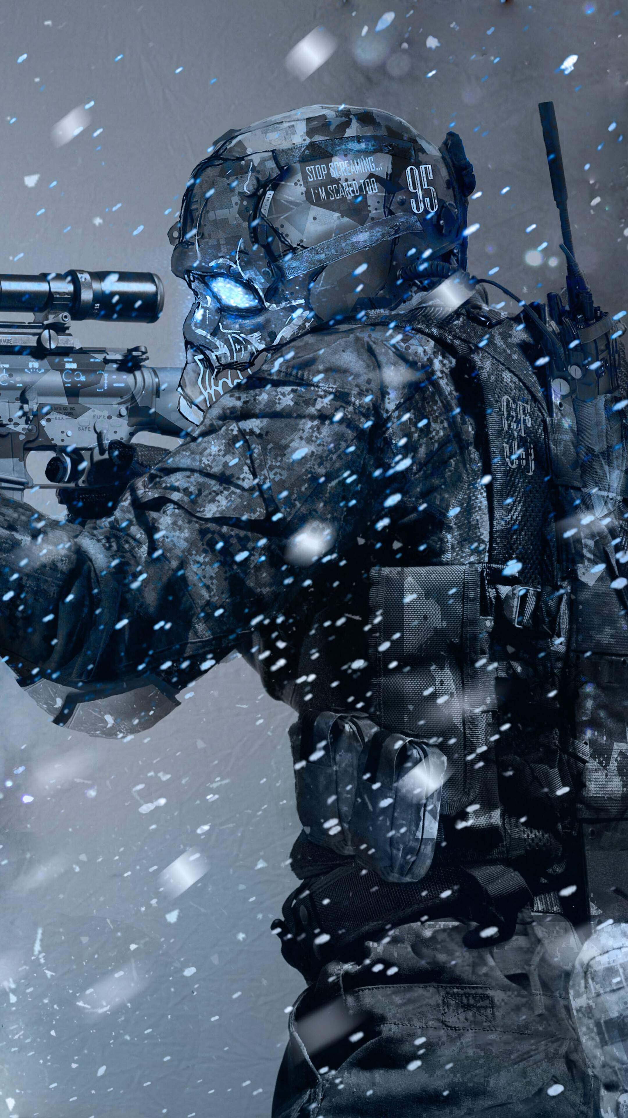 Ghost Recon: Future Soldier, Sniper, Wallpaper, Zoey Anderson, 2160x3840 4K Phone