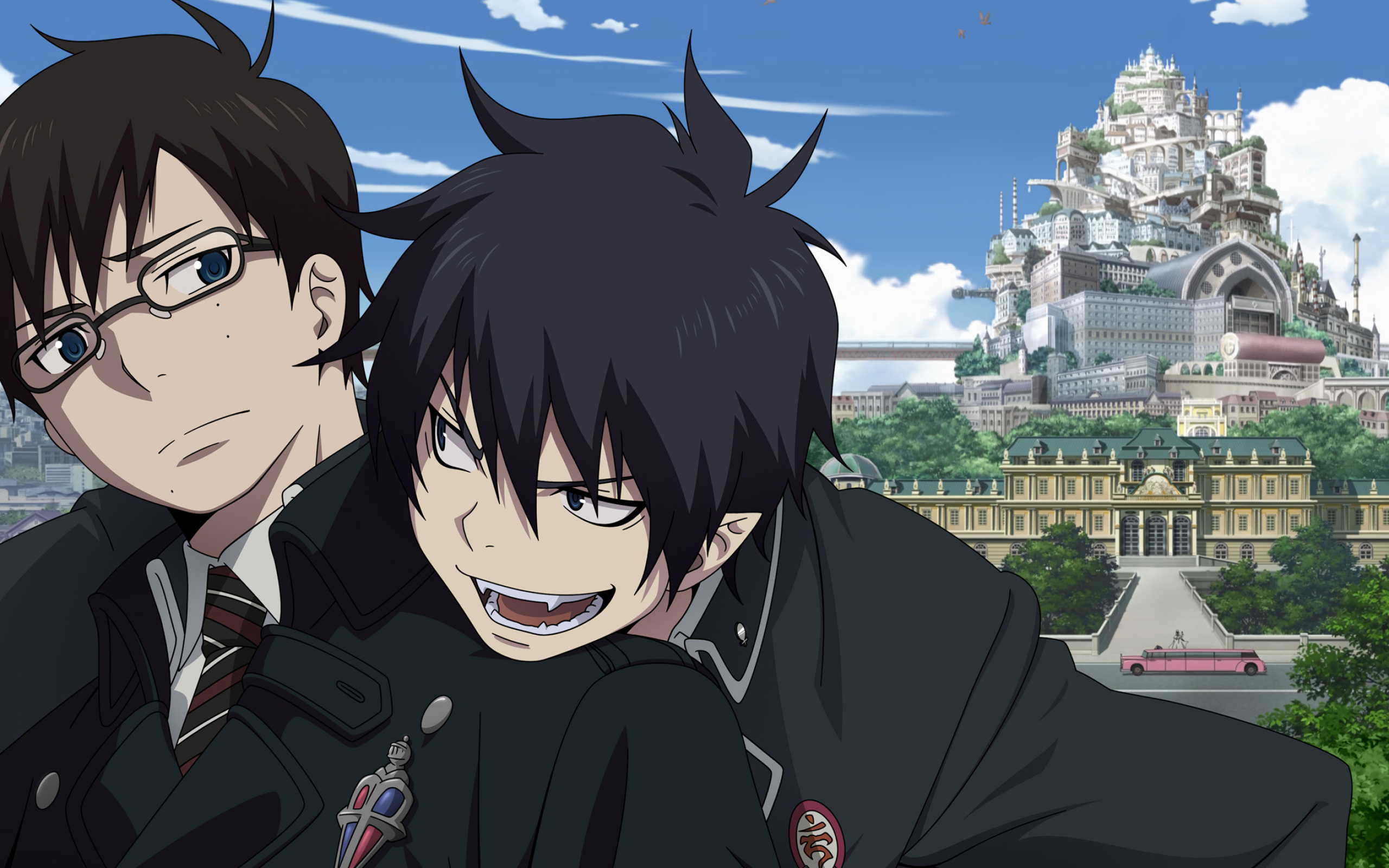 Blue Exorcist, HD wallpaper, Striking background, Eye-catching design, 2560x1600 HD Desktop