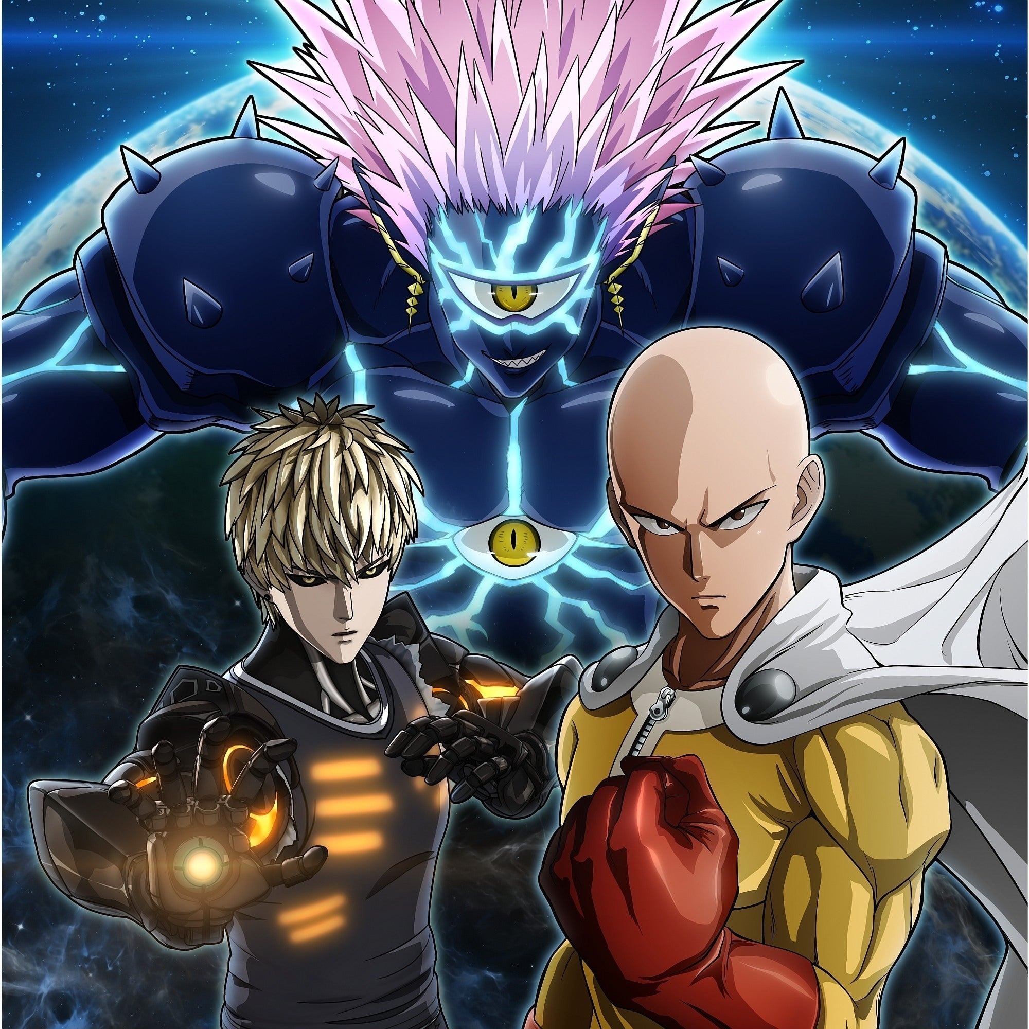 Saitama, Genos, Lord Boros, One-Punch Man, HD Phone wallpaper