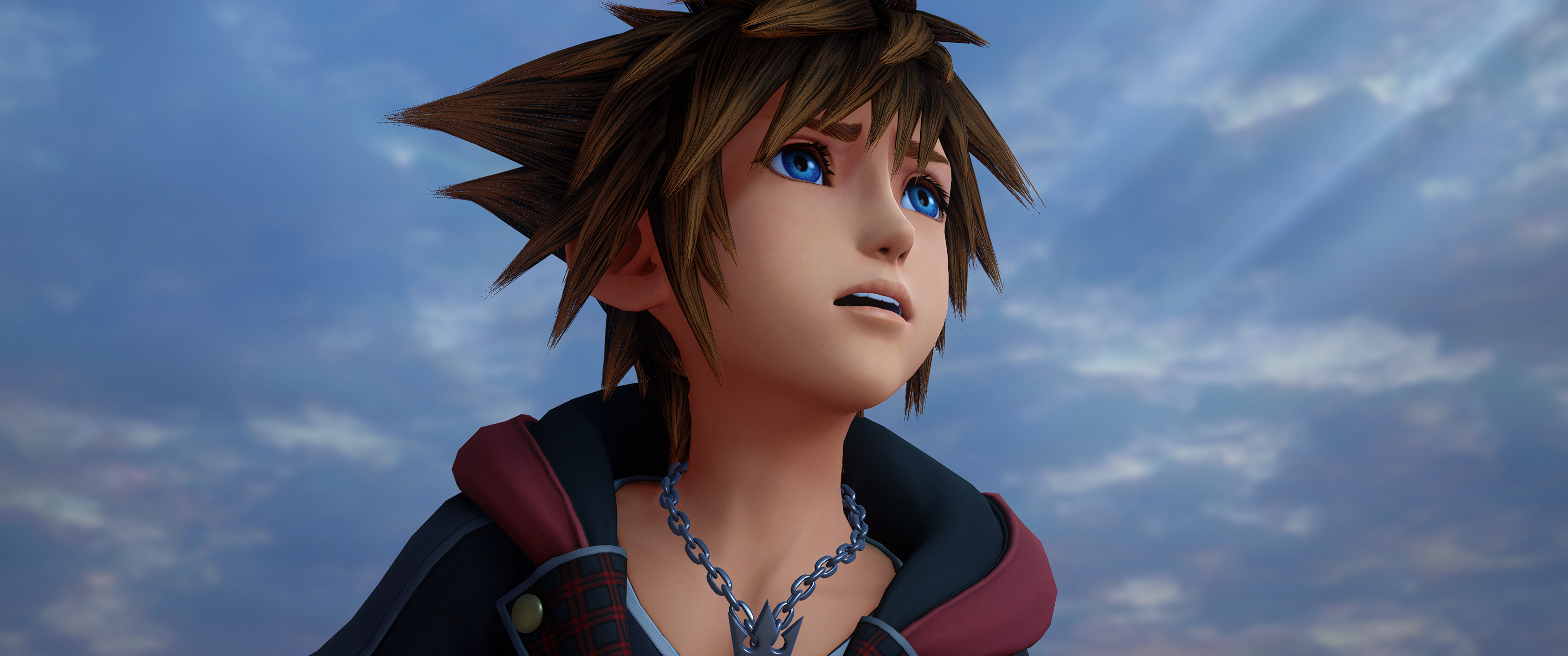 Sora, Kingdom Hearts wallpapers, HD resolution, Gaming adventure, 3440x1440 Dual Screen Desktop