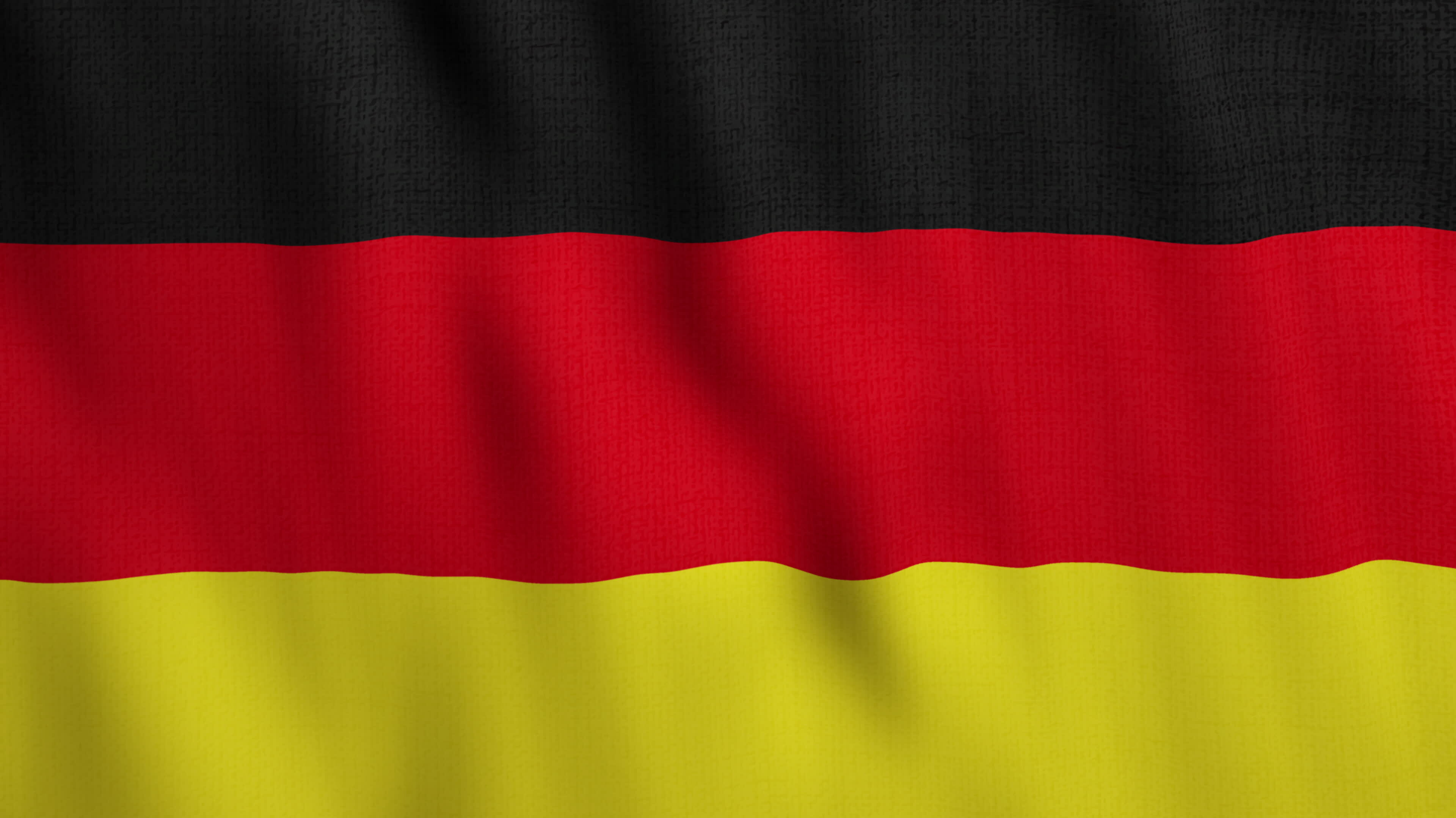 Flag of Germany, National symbol, Waving flag, Patriotic background, 3840x2160 4K Desktop