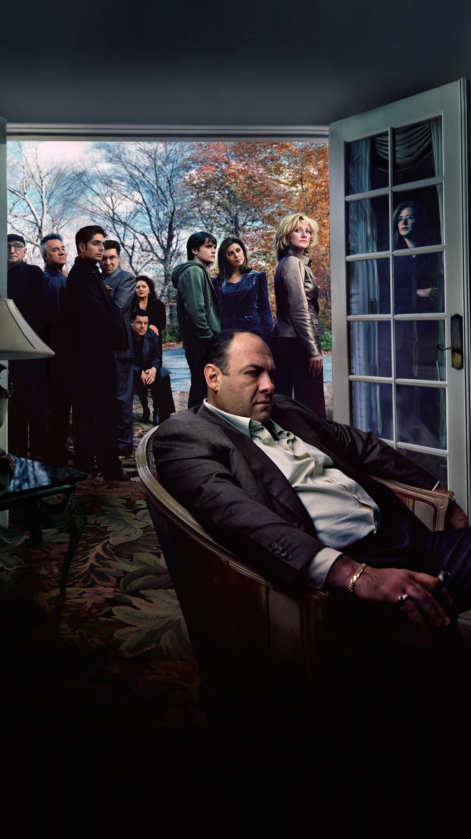 James Gandolfini, The Sopranos, Phone wallpaper, Poster, 1540x2740 HD Phone