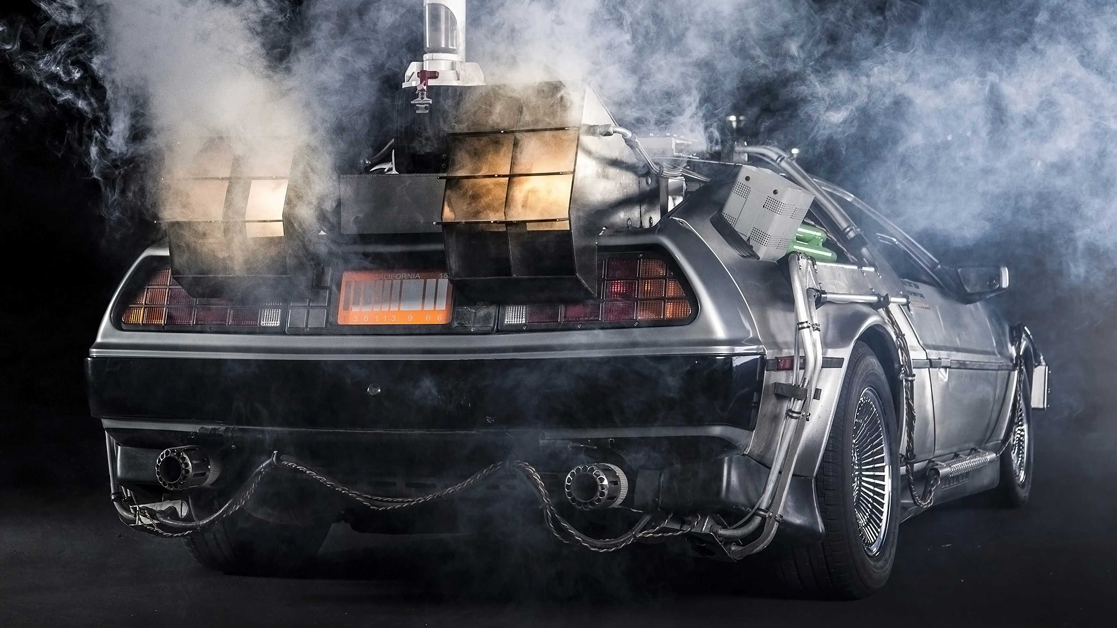 1985 Delorean DMC 12, Back to the Future, Ultra HD, 3840x2160 4K Desktop