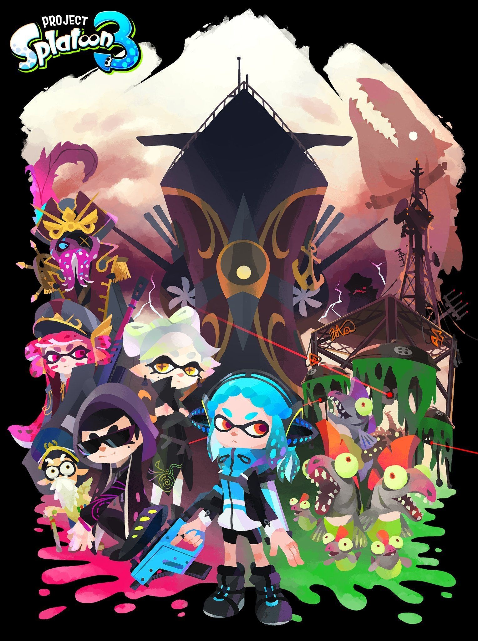 Splatoon 3 gaming, Splatoon phone, 4K wallpaper, Michelle Sellers, 1530x2050 HD Phone