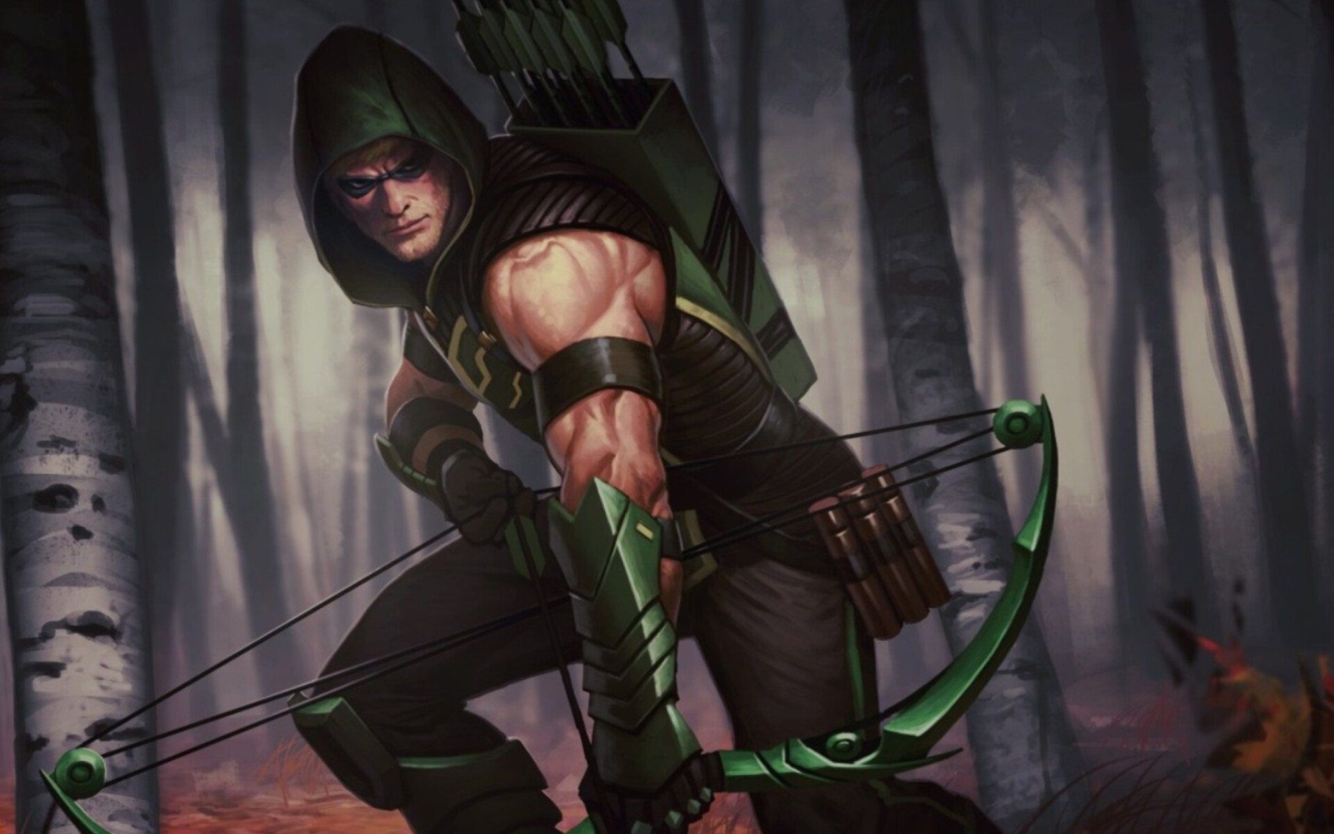 Green Arrow, Widescreen desktop wallpaper, Full HD image, Superheroic archer, 1920x1200 HD Desktop