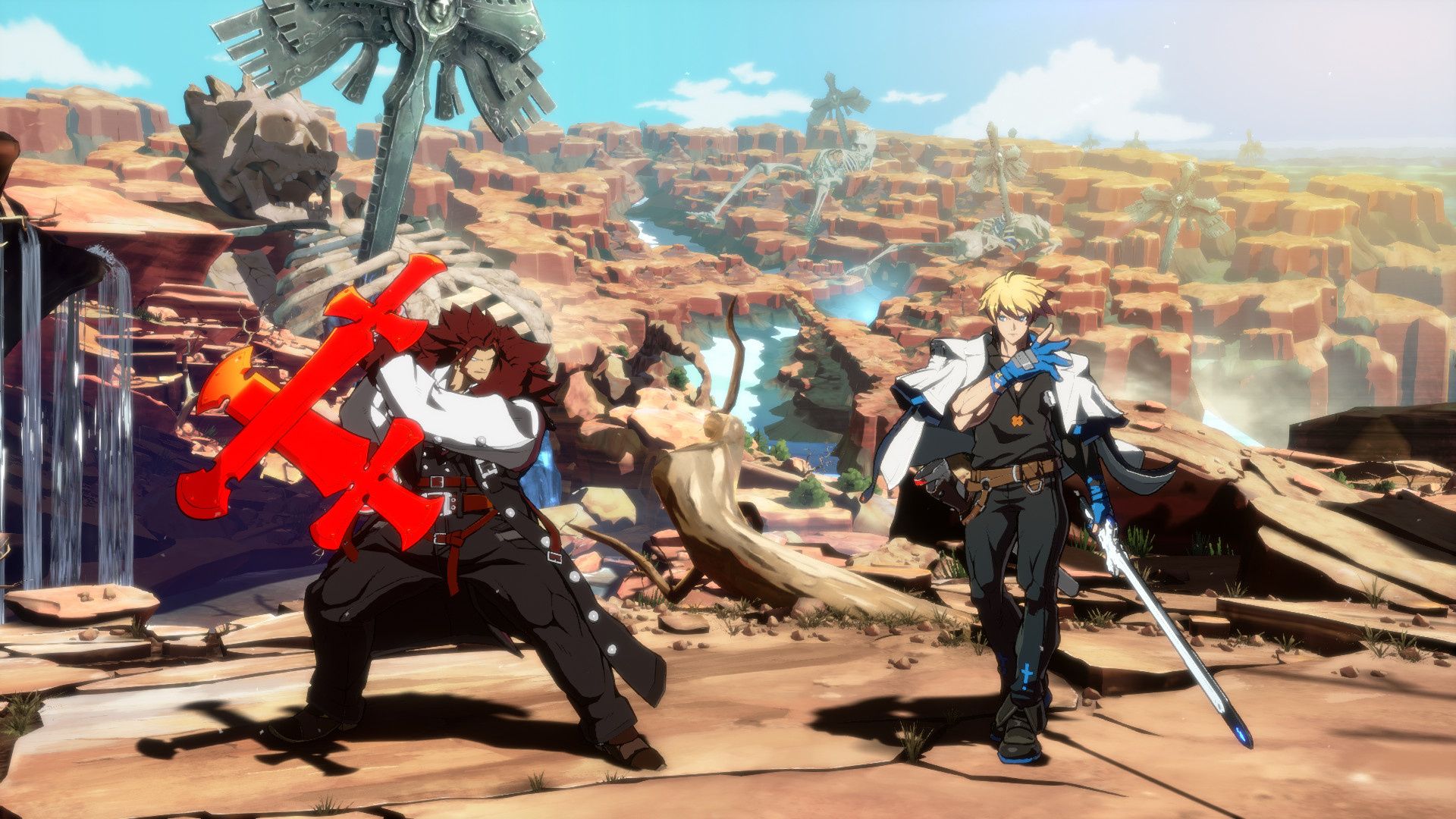 Guilty Gear, Strive Leo White Fang, Blood Blockade Battlefront, Intense combat, 1920x1080 Full HD Desktop