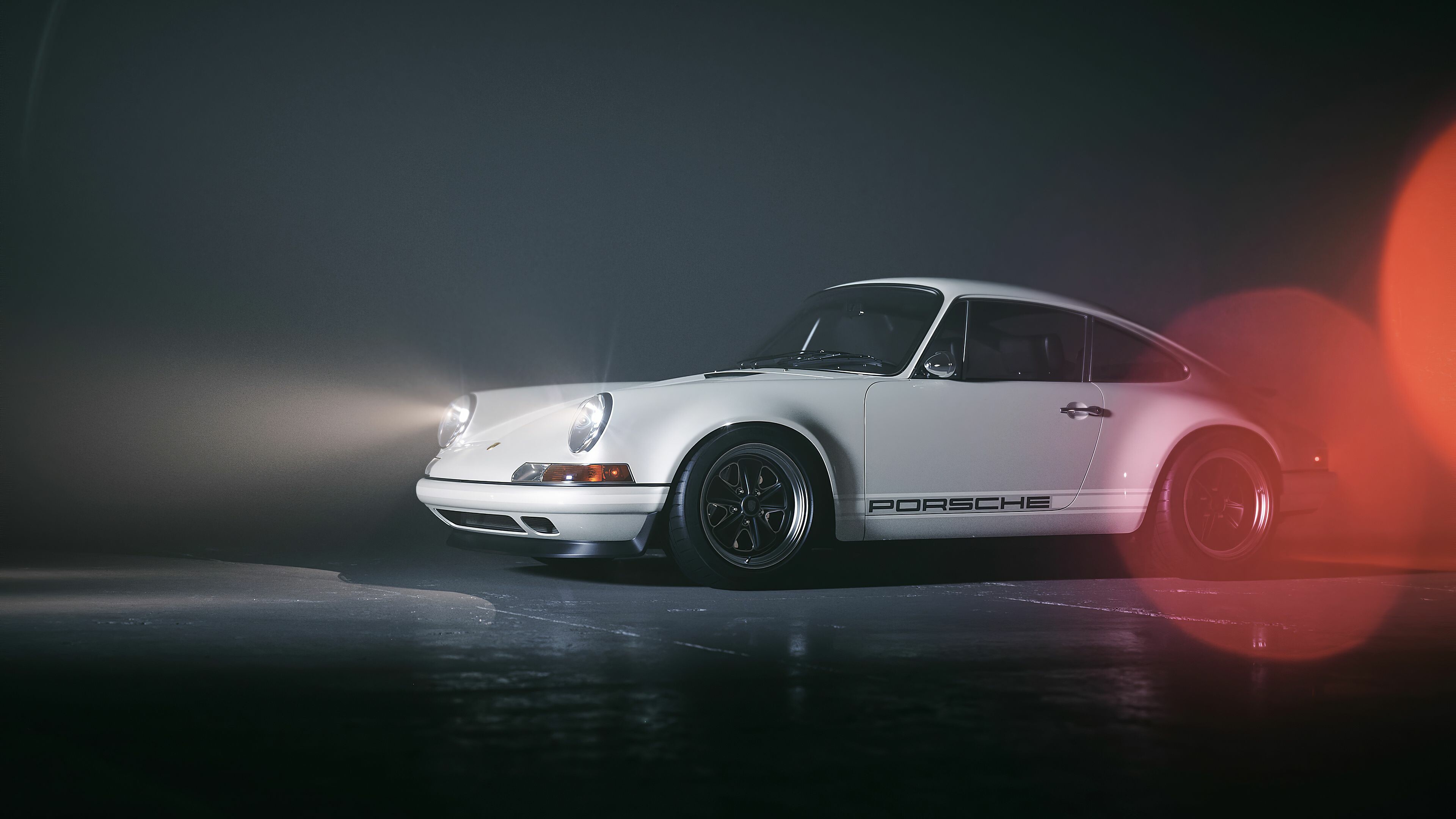 White Porsche, HD wallpapers, Cars wallpapers, 3840x2160 4K Desktop