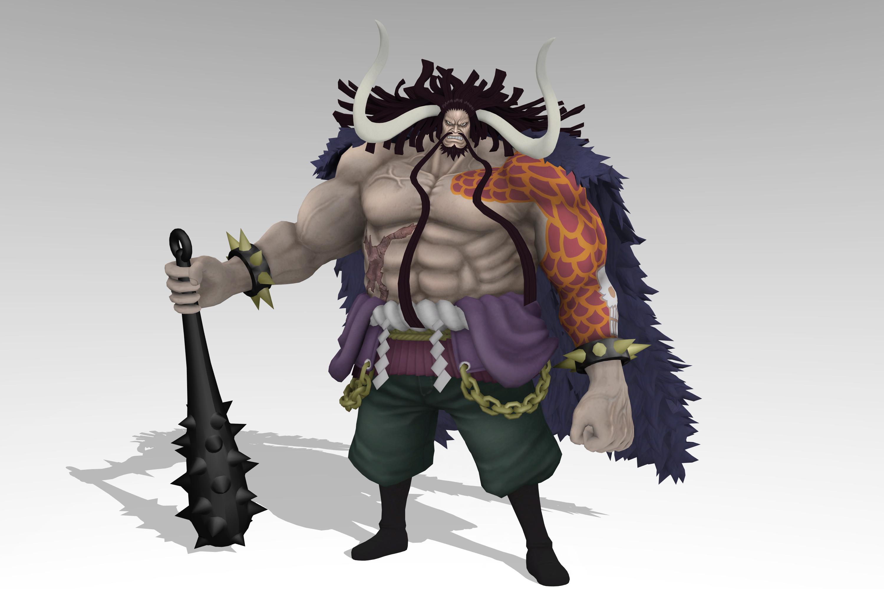 Kaido, MMD model, Animation showcase, Digital art, 3000x2000 HD Desktop
