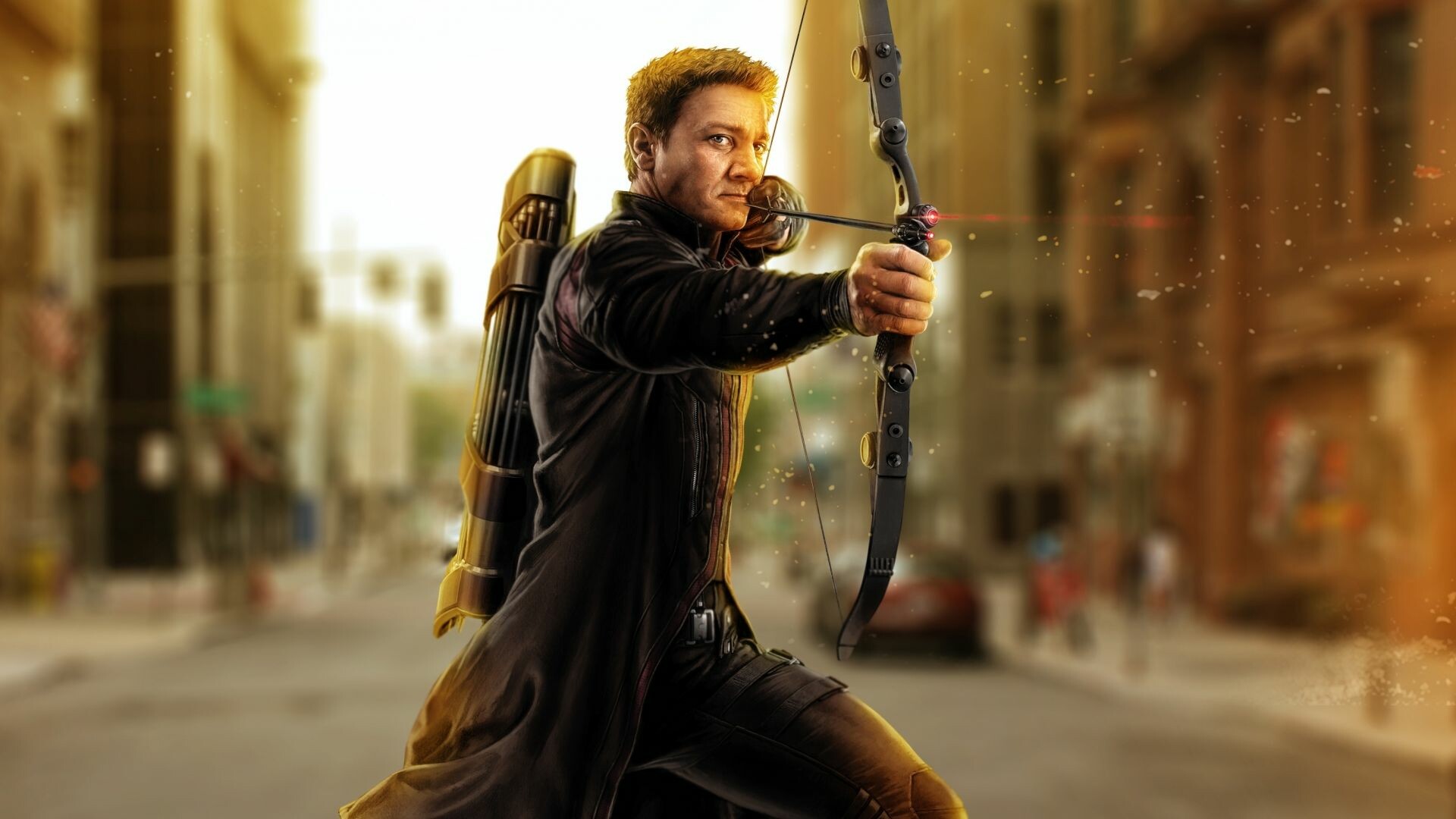 Jeremy Renner, Hawkeye Wallpaper, 1920x1080 Full HD Desktop