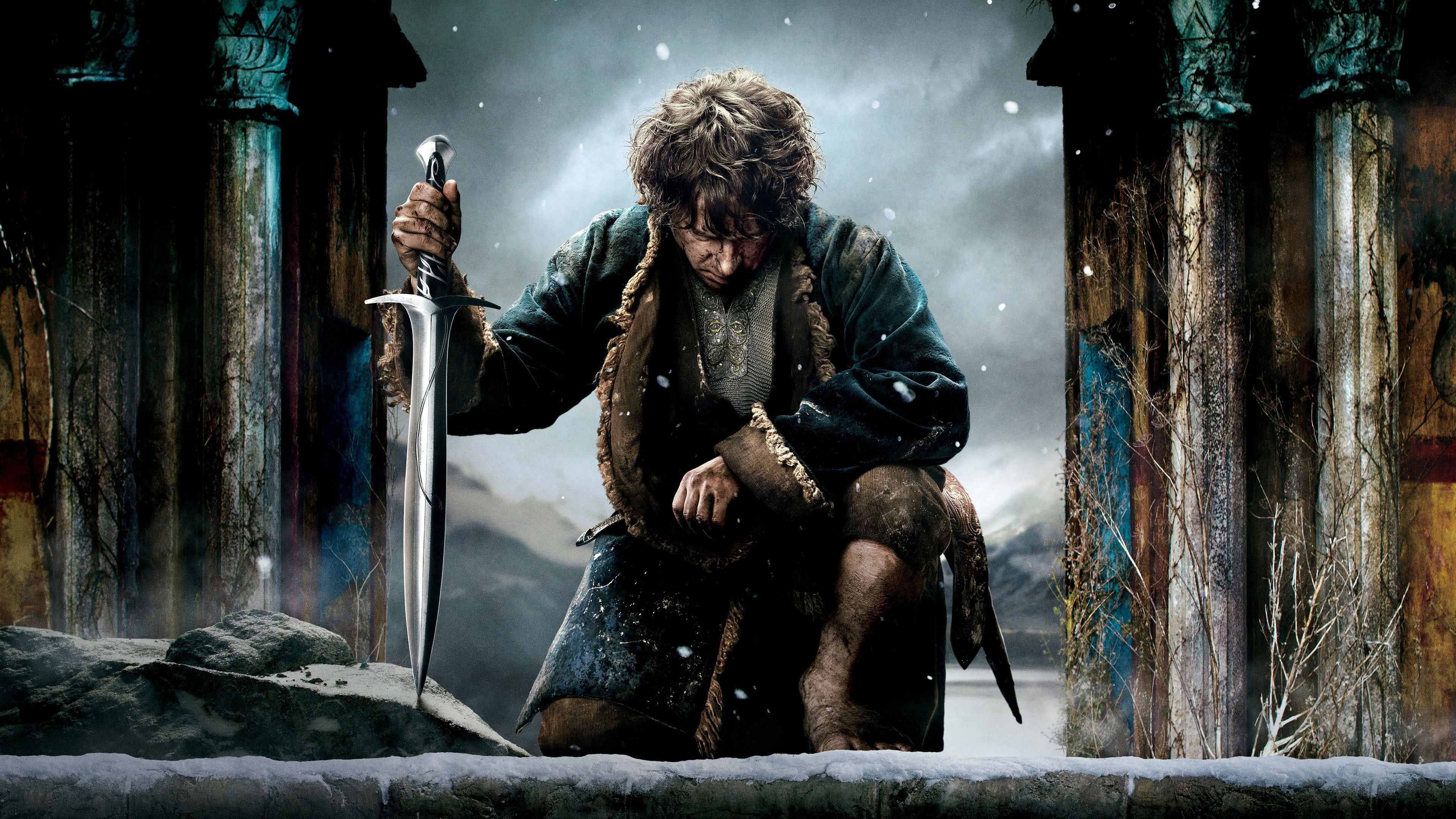 The Hobbit: The Battle of the Five Armies, Bilbo Baggins Wallpaper, 3840x2160 4K Desktop