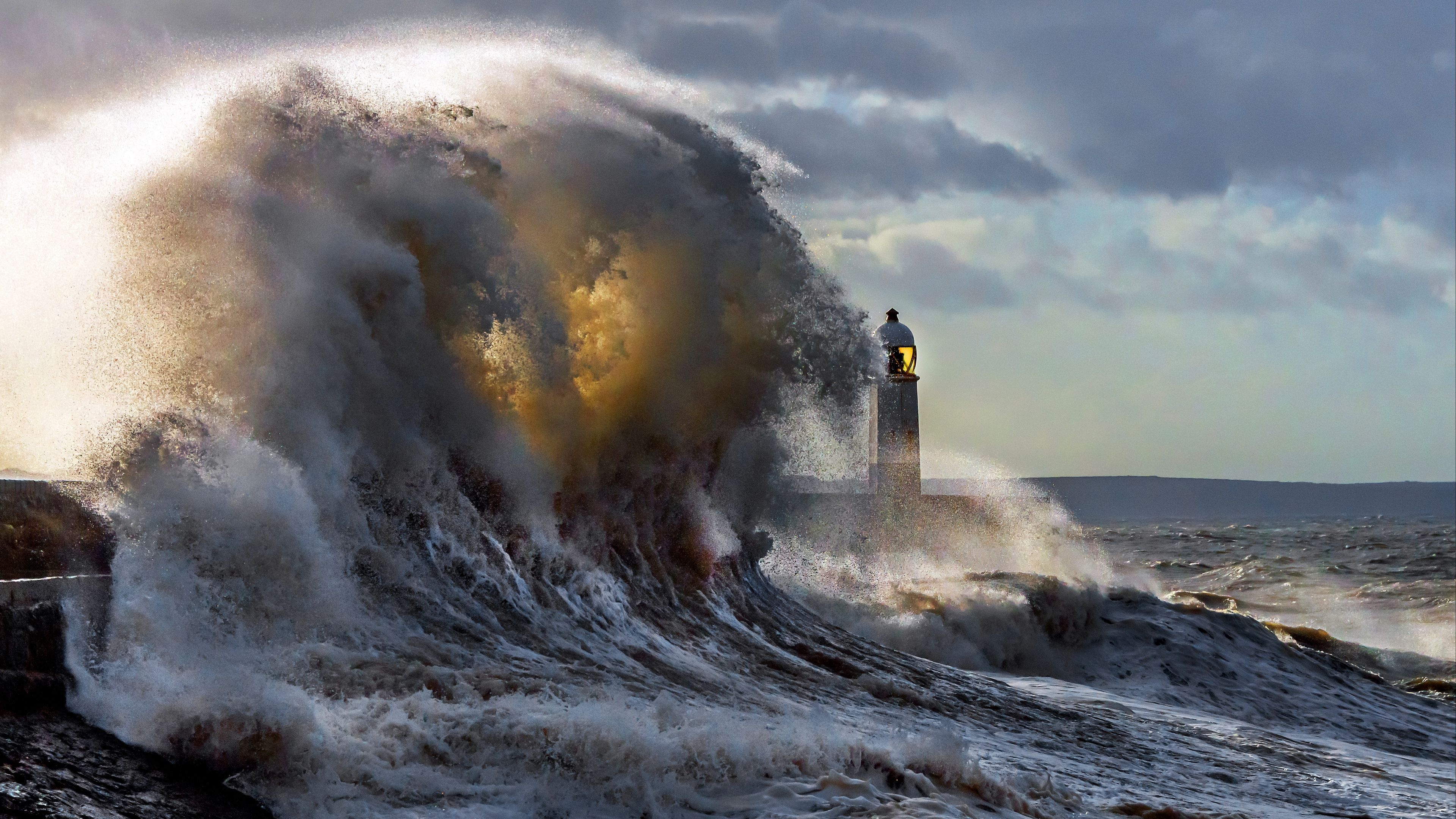 Lighthouse, Most popular, 4K wallpapers, Stunning backgrounds, 3840x2160 4K Desktop