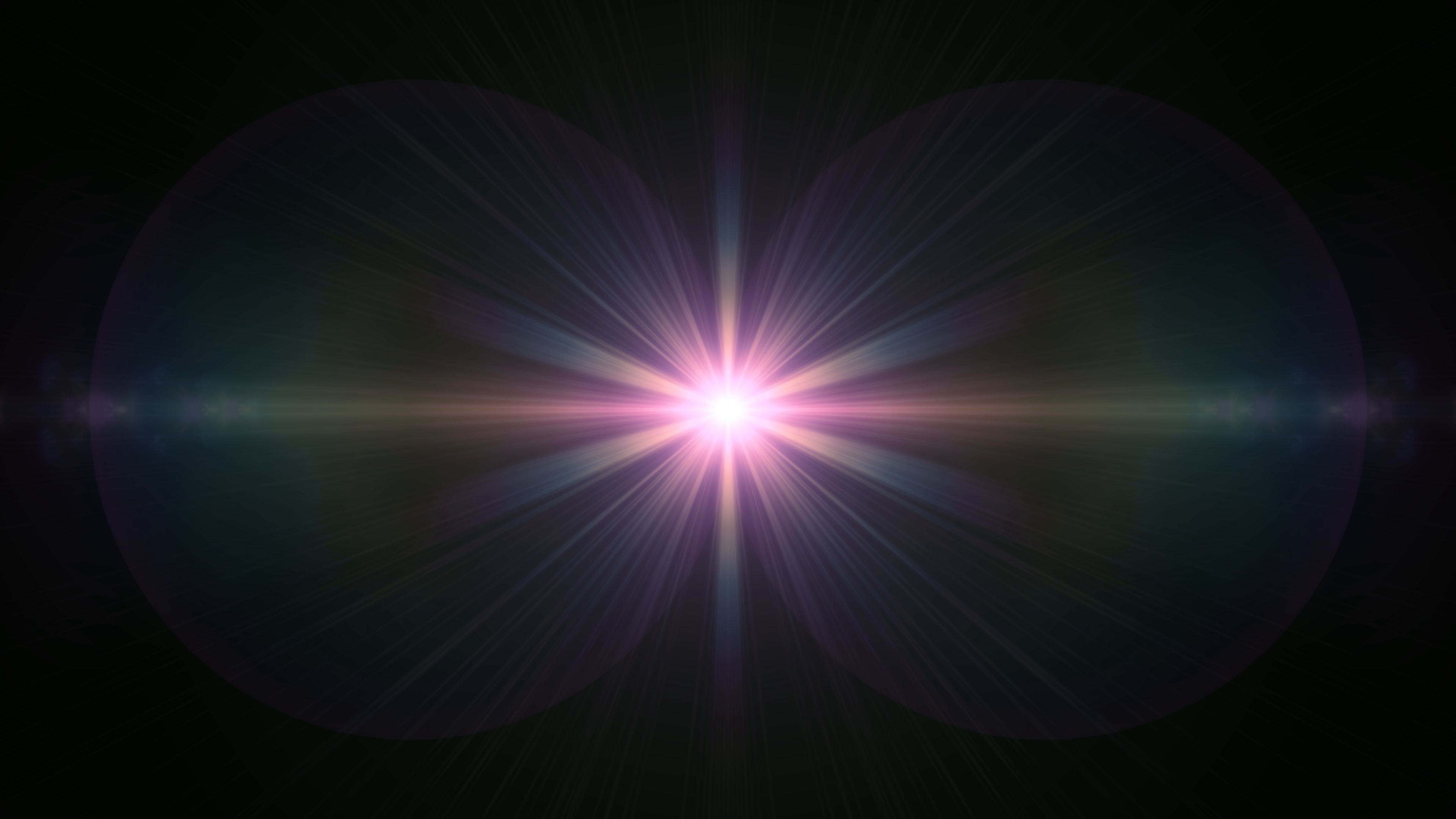 Explosion flash lights, Optical lens flares, Symmetrical transition, 3840x2160 4K Desktop