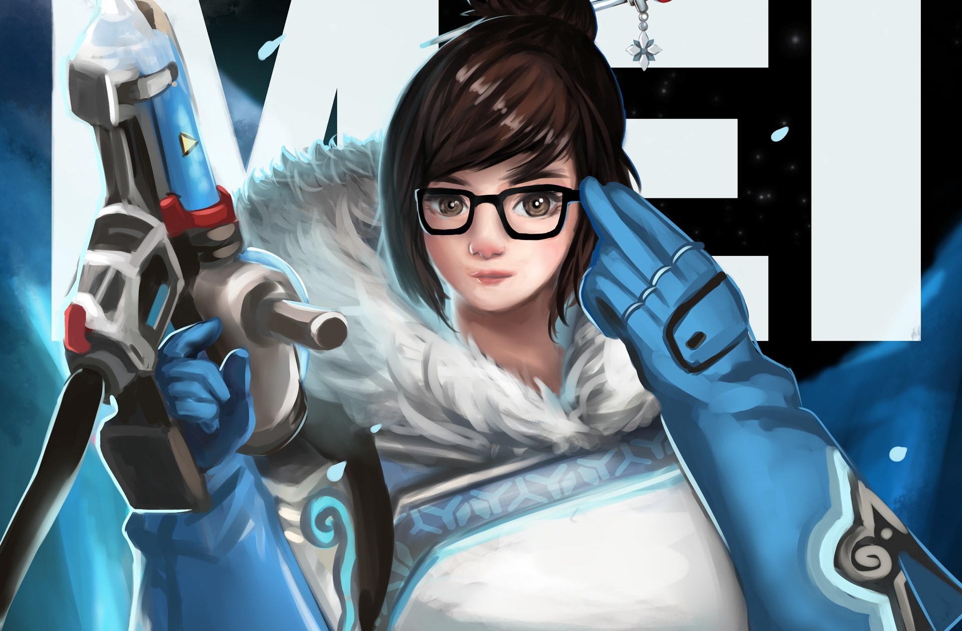 Mei (Overwatch), Fan creations, Sarah Tremblay, Inspirational wallpapers, 1920x1260 HD Desktop
