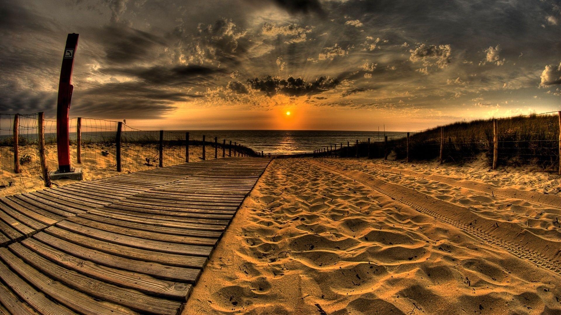 Beach path, Nice Wallpaper, 1920x1080 Full HD Desktop