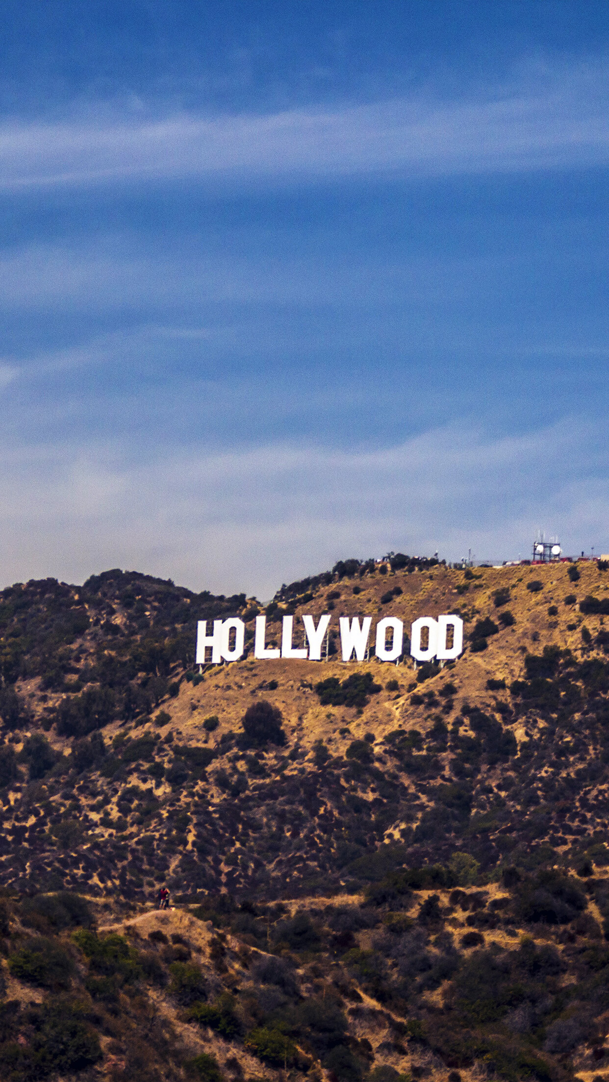 Hollywood Sign, LA America sky, 1250x2210 HD Phone