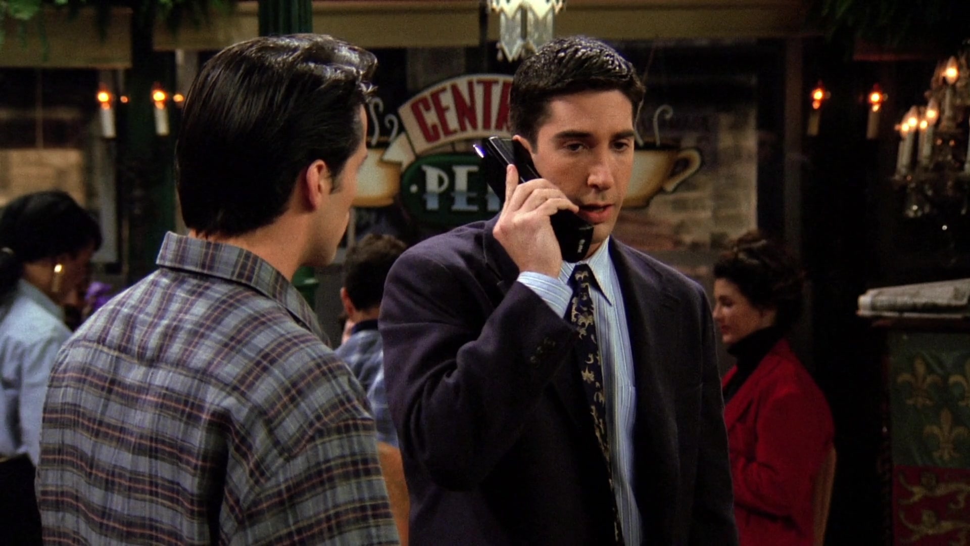 David Schwimmer, Ross Geller, AT&T Telephone, Friends, 1920x1080 Full HD Desktop