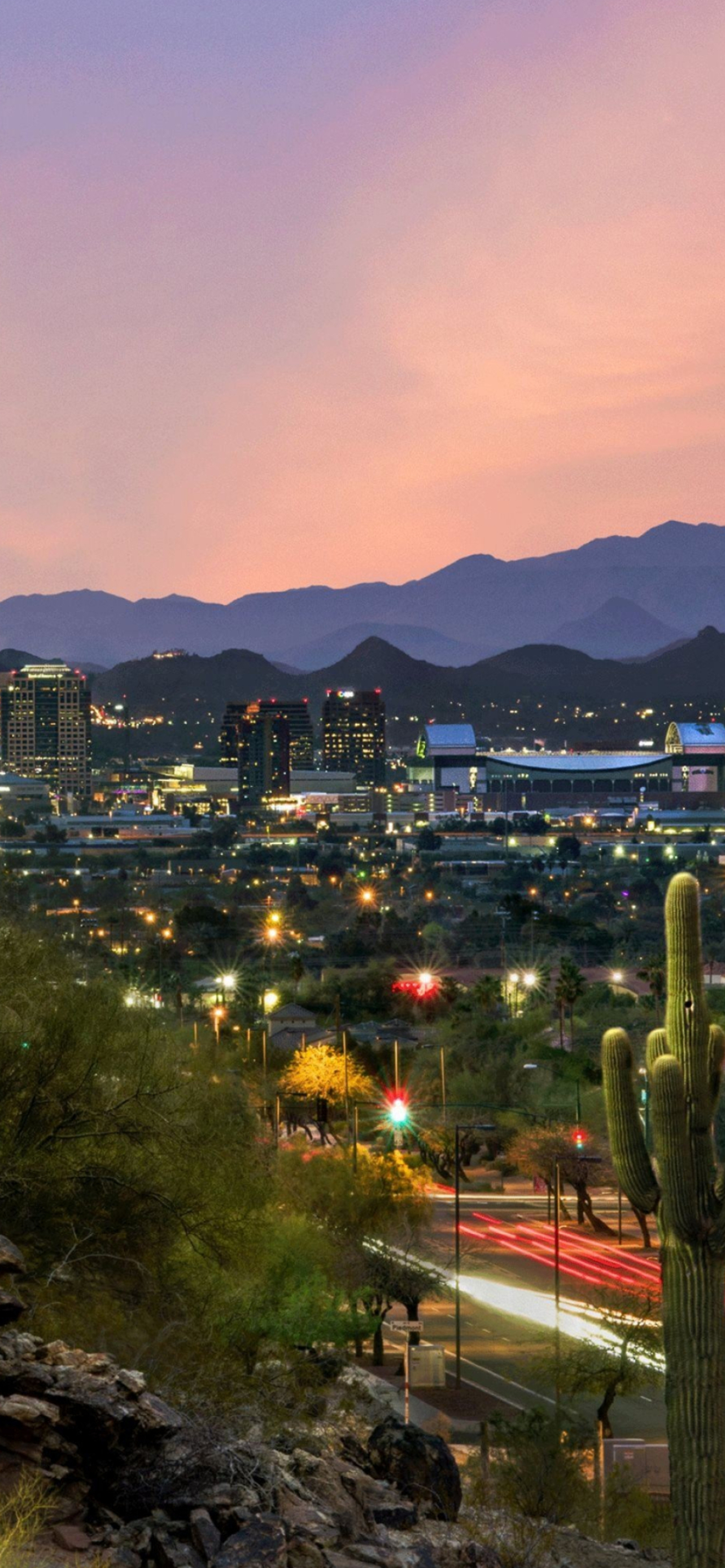 Phoenix Skyline, iPhone wallpapers, Arizona beauty, Urban views, 1290x2780 HD Phone